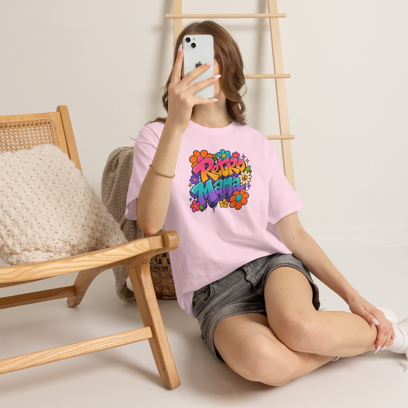 Retro Mama T‑Shirt — 70s Flower Power - Image 51