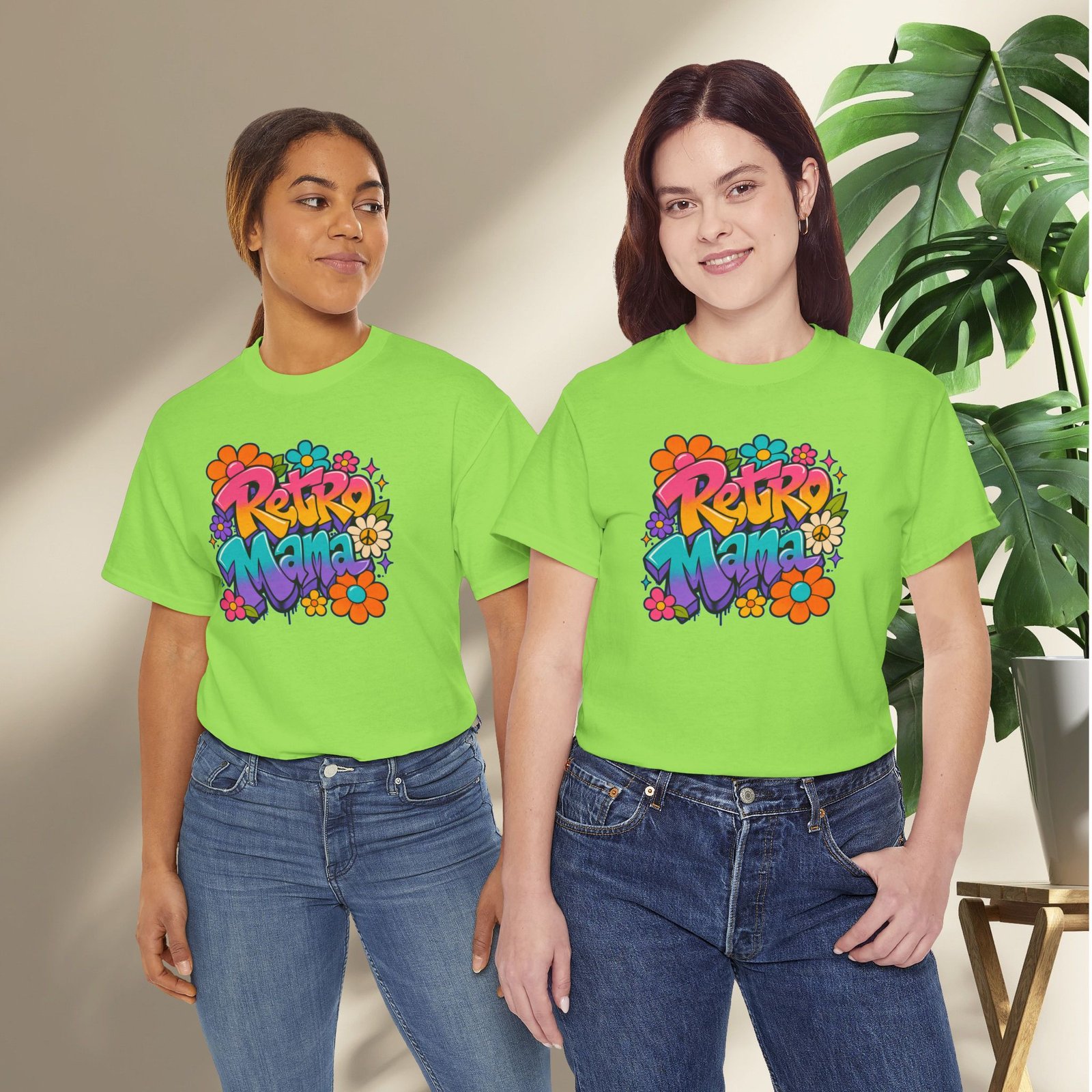 Retro Mama T‑Shirt — 70s Flower Power - Image 43