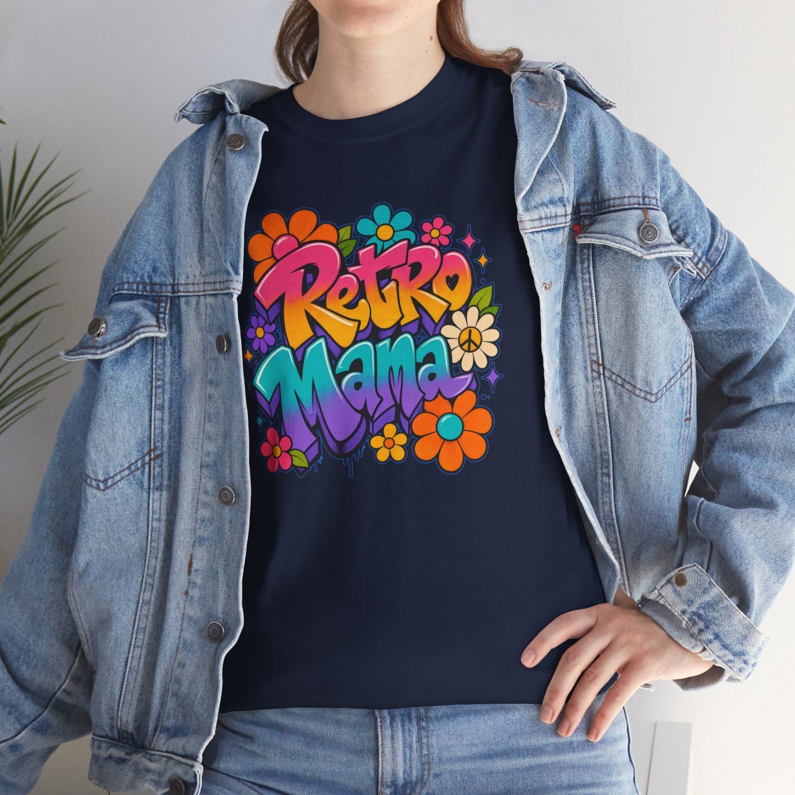 Retro Mama T‑Shirt — 70s Flower Power - Image 58