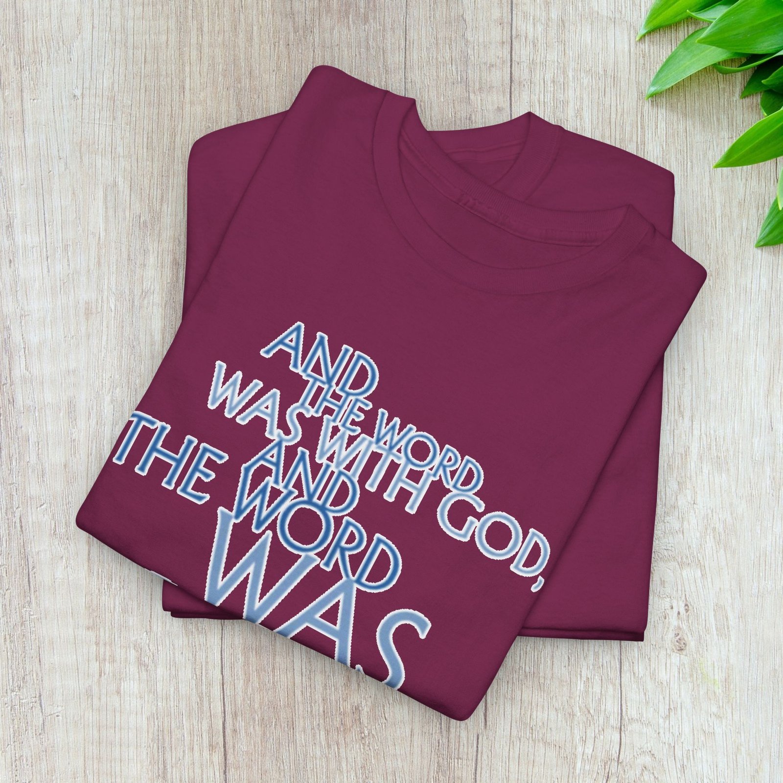 "The Word Was God" John 1:1 Unisex Scripture T-Shirt - Image 43