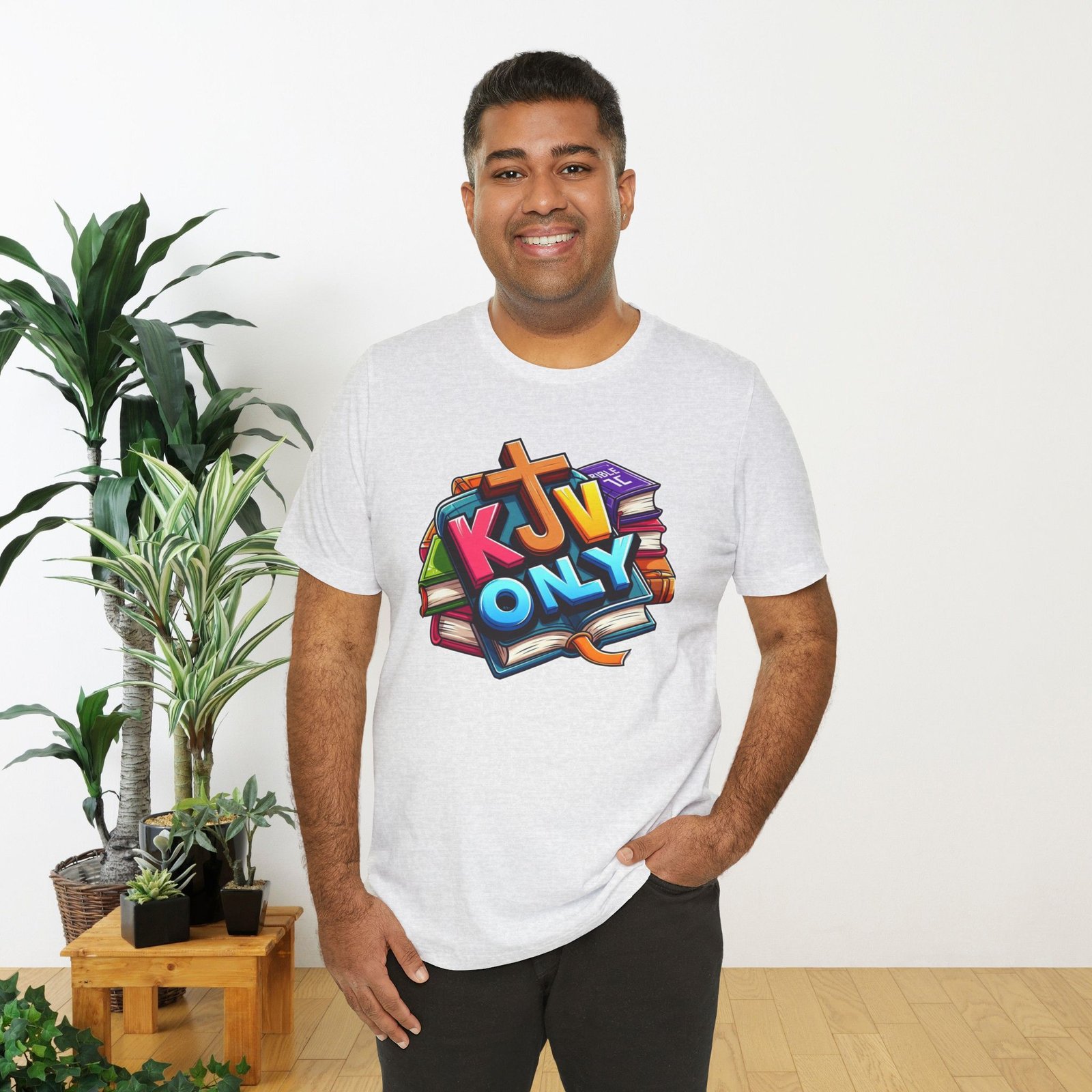 KJV Only - Cross - Bible Unisex T-Shirt - Image 10