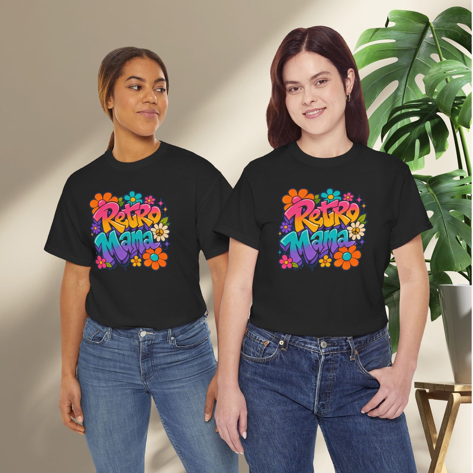 Retro Mama T‑Shirt — 70s Flower Power - Image 22