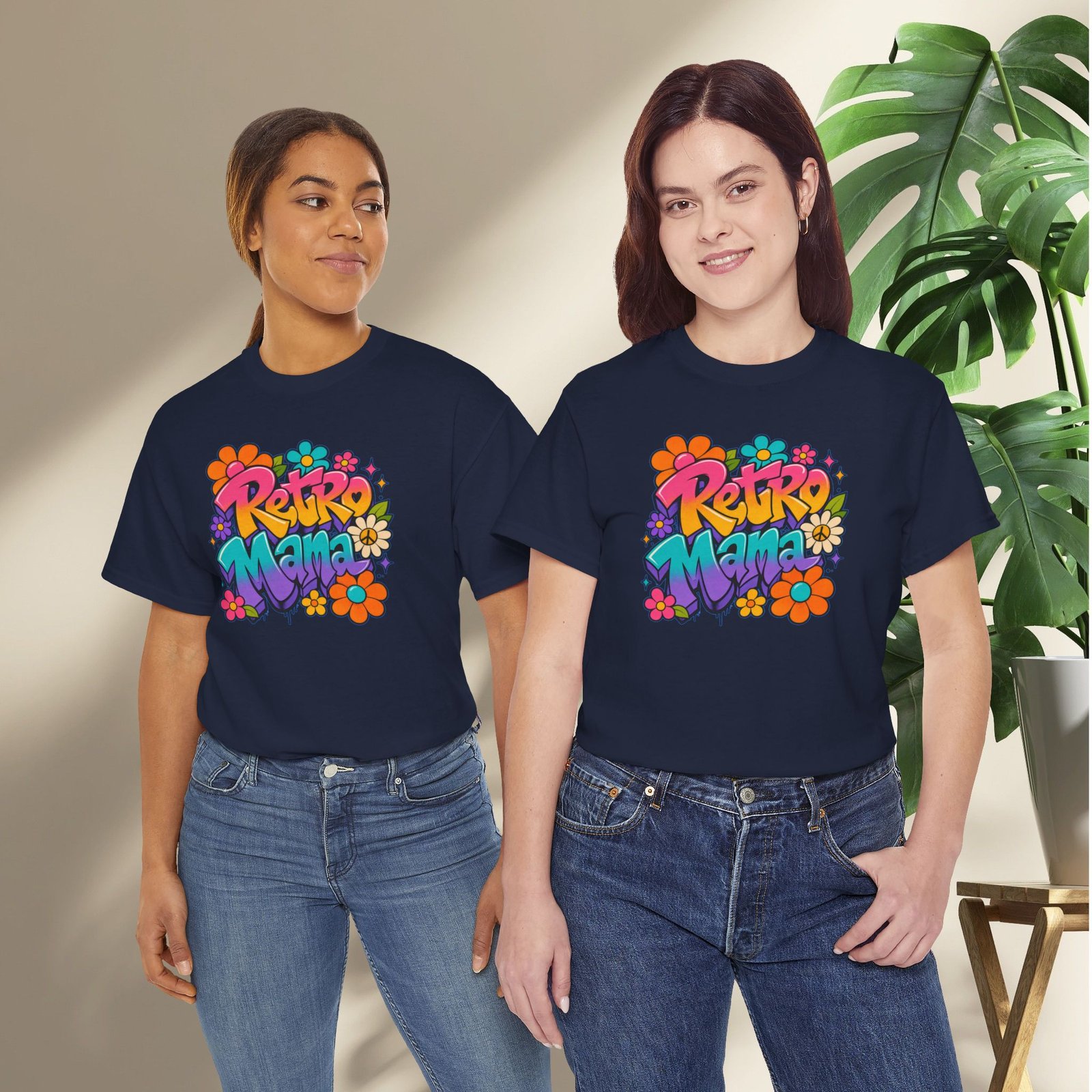 Retro Mama T‑Shirt — 70s Flower Power - Image 7