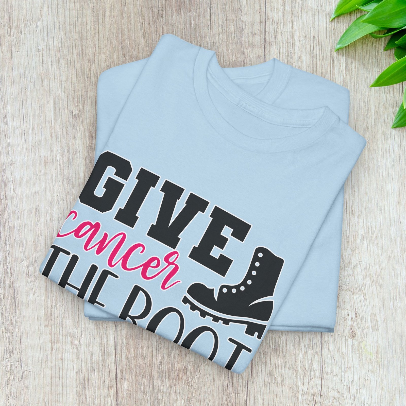 Give Cancer the Boot T-Shirt — Breast Cancer Awareness - Image 30