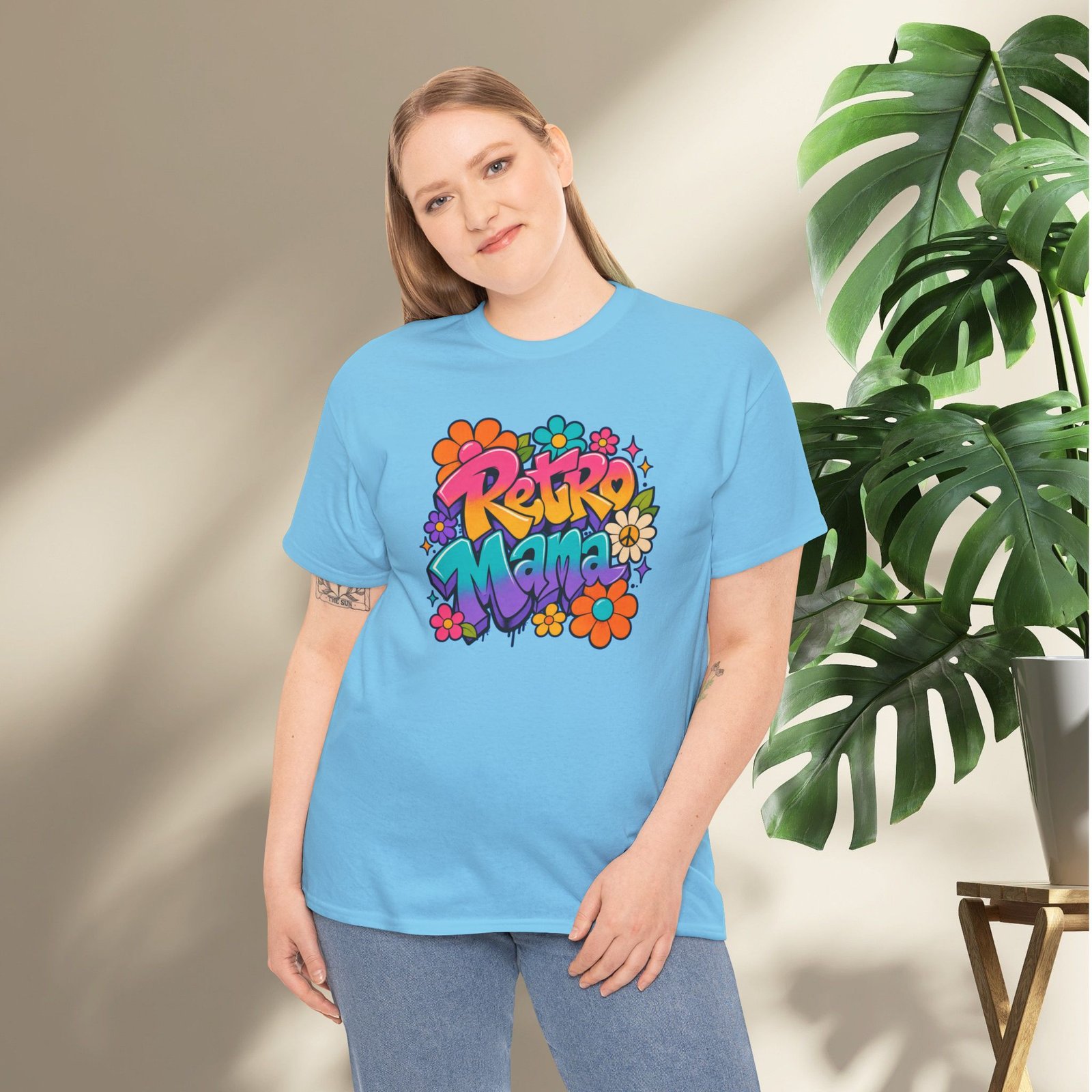 Retro Mama T‑Shirt — 70s Flower Power - Image 48