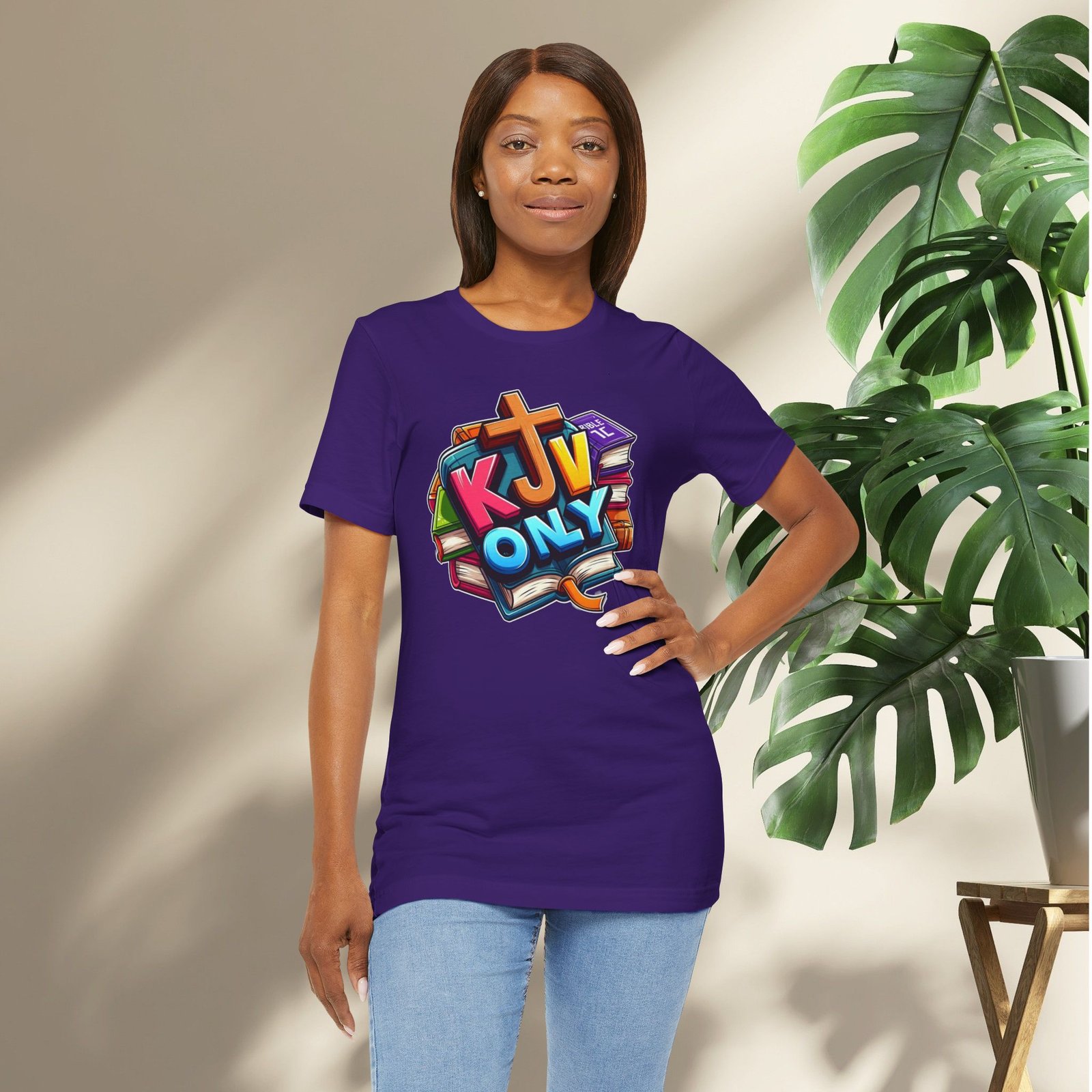 KJV Only - Cross - Bible Unisex T-Shirt - Image 53