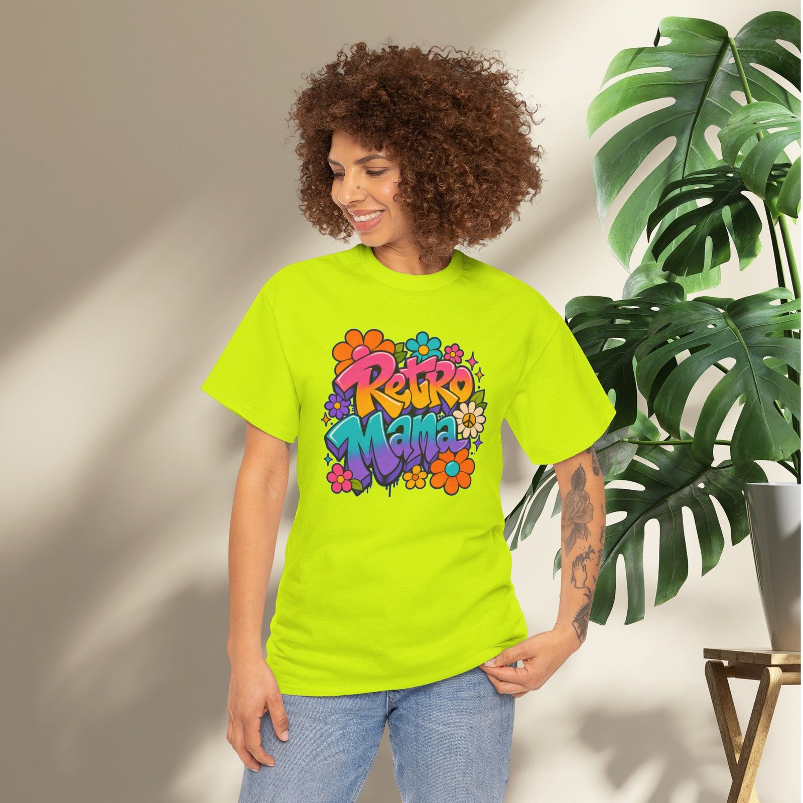 Retro Mama T‑Shirt — 70s Flower Power - Image 33