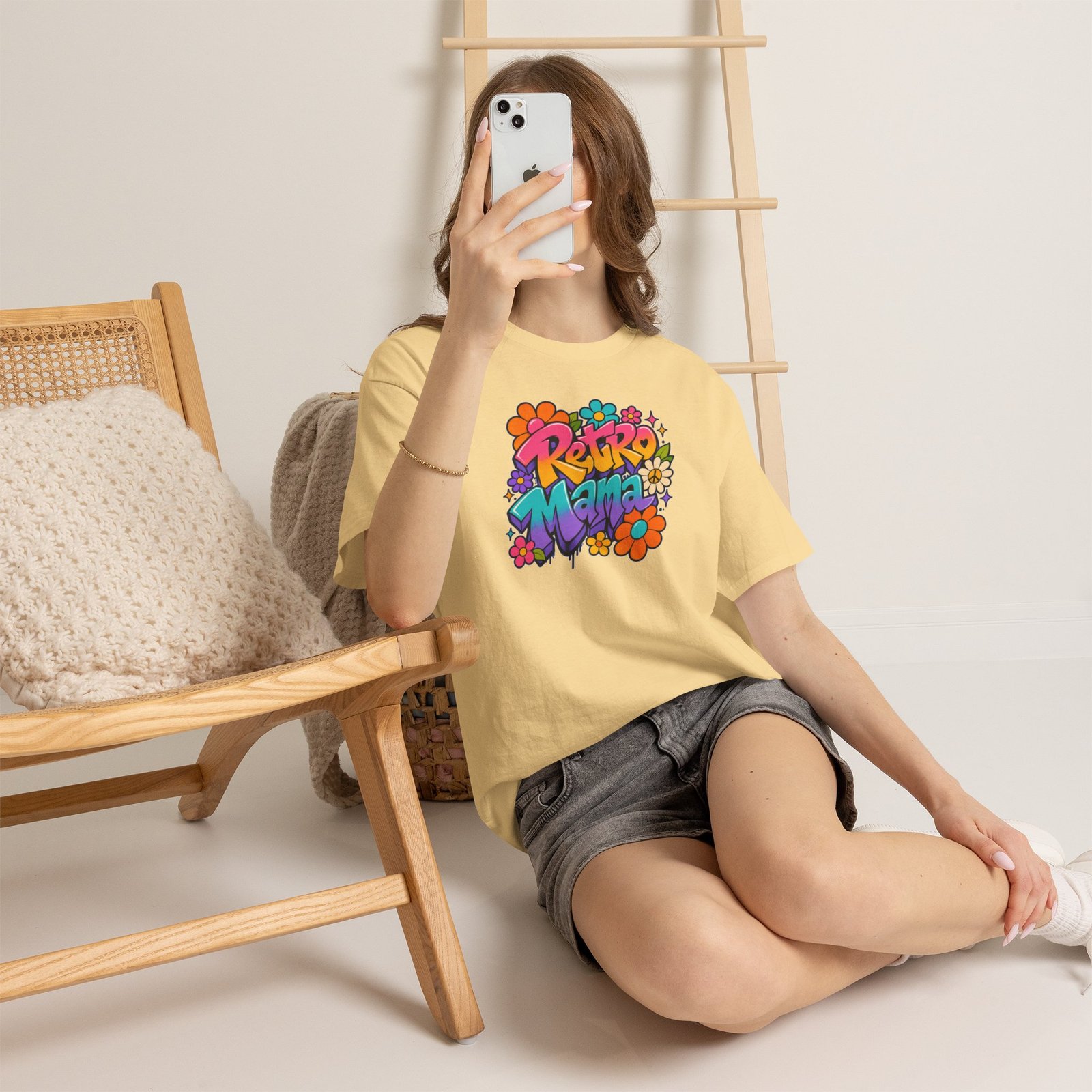 Retro Mama T‑Shirt — 70s Flower Power - Image 23