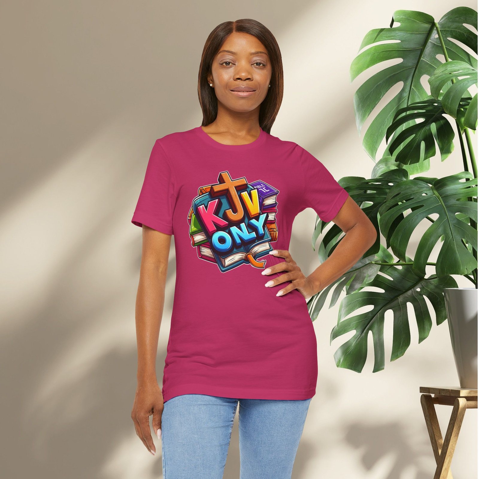 KJV Only - Cross - Bible Unisex T-Shirt - Image 59