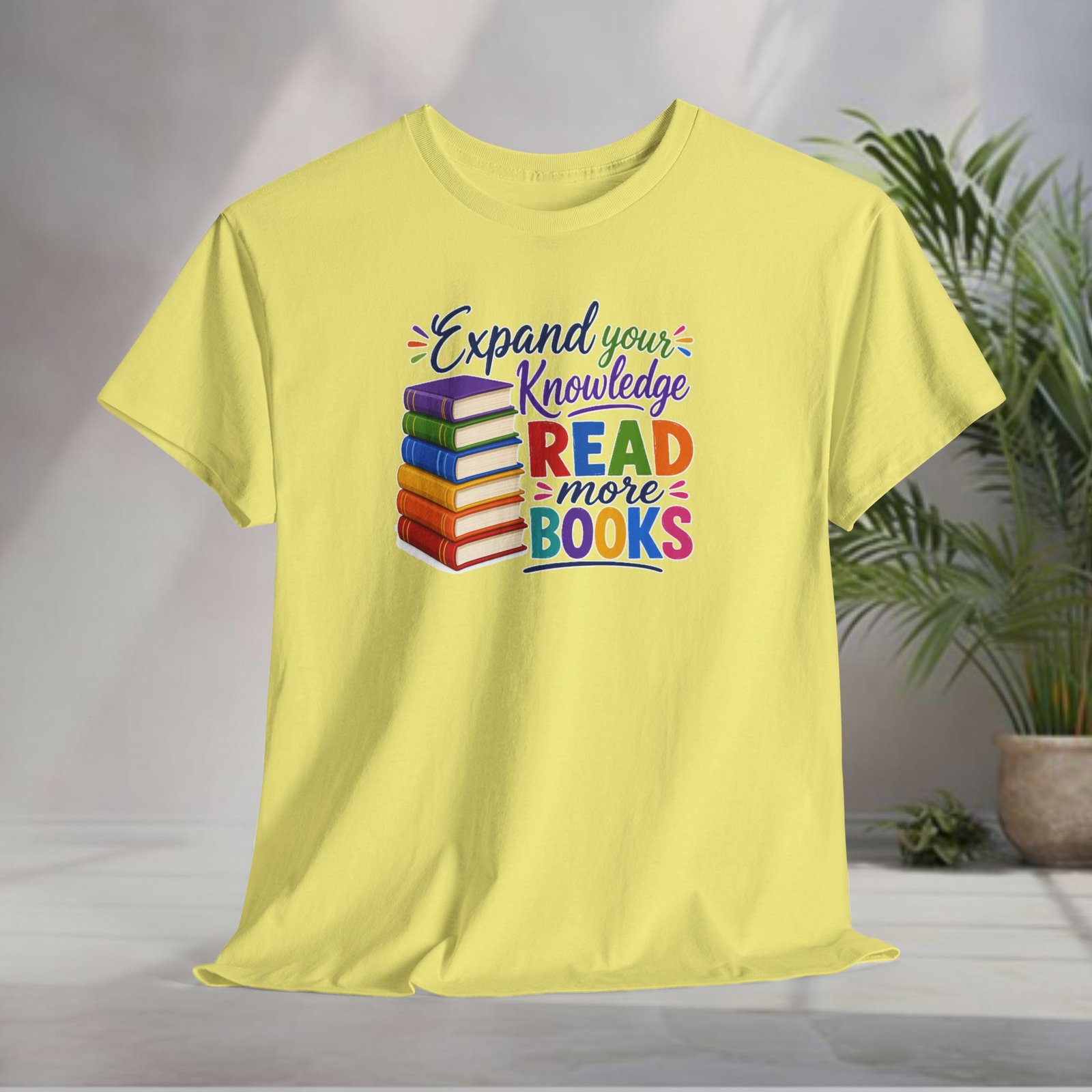 "Expand Your Knowledge" Read More Books T-Shirt - Image 23