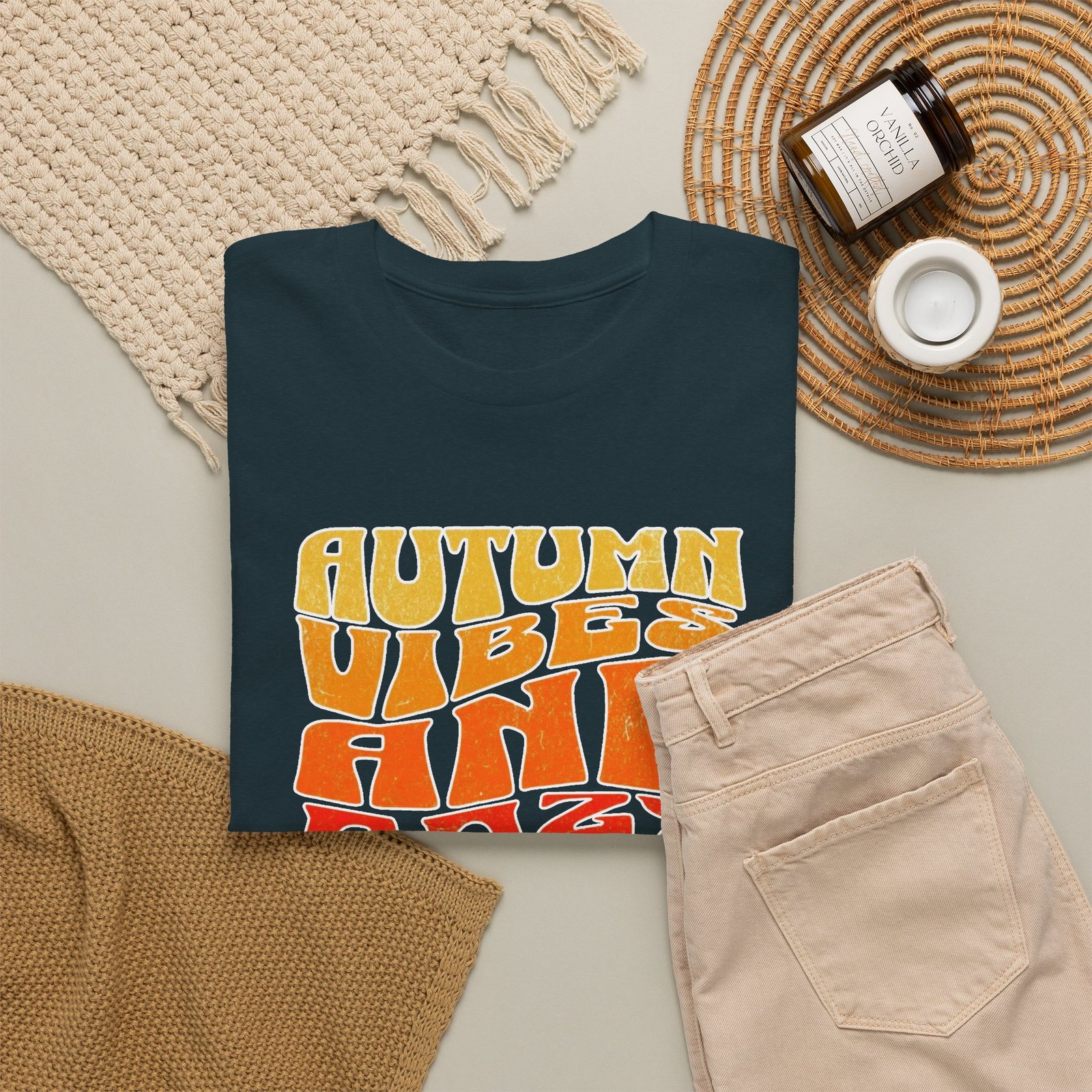 Autumn Vibes Cozy Nights Unisex T-Shirt - Image 35