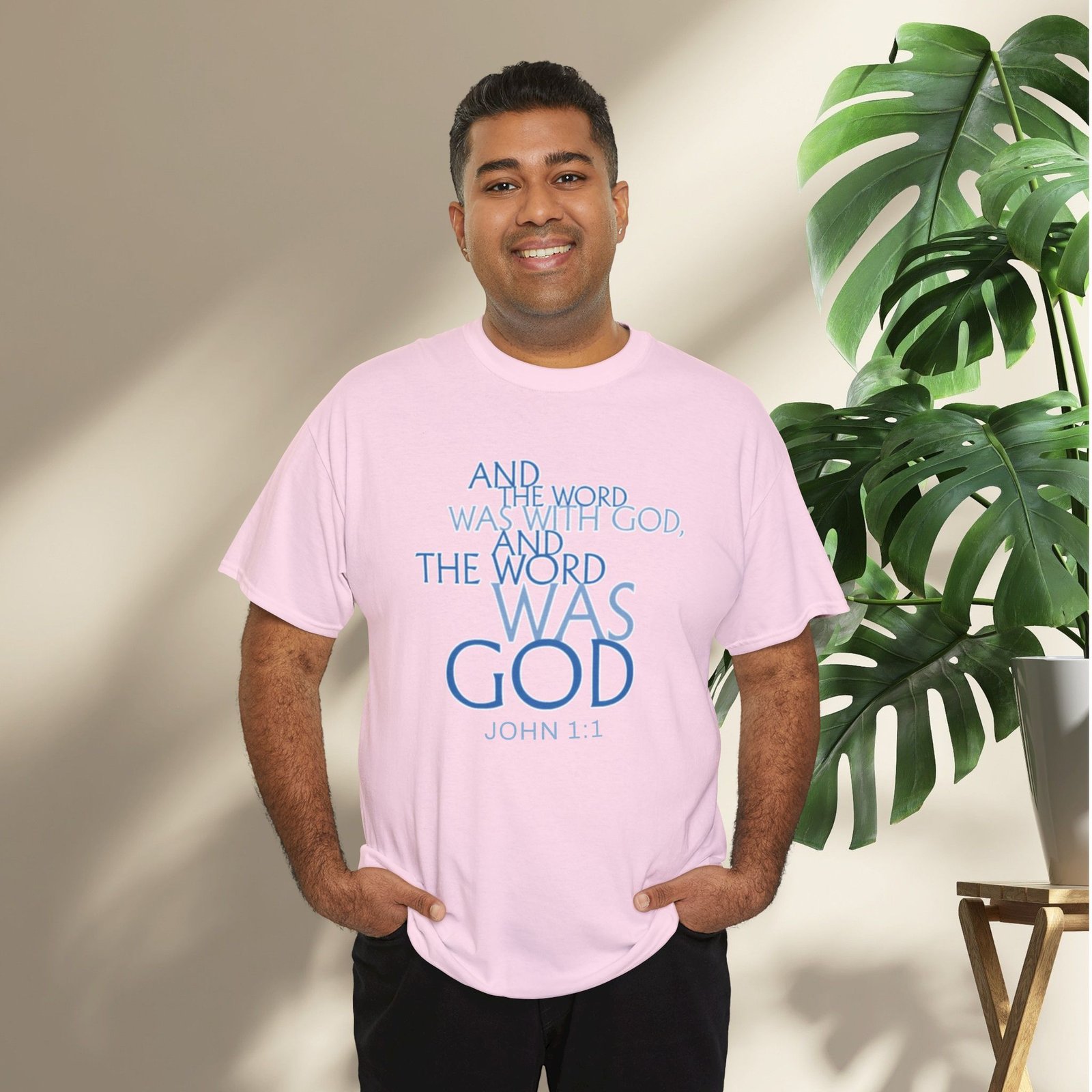 "The Word Was God" John 1:1 Unisex Scripture T-Shirt - Image 38