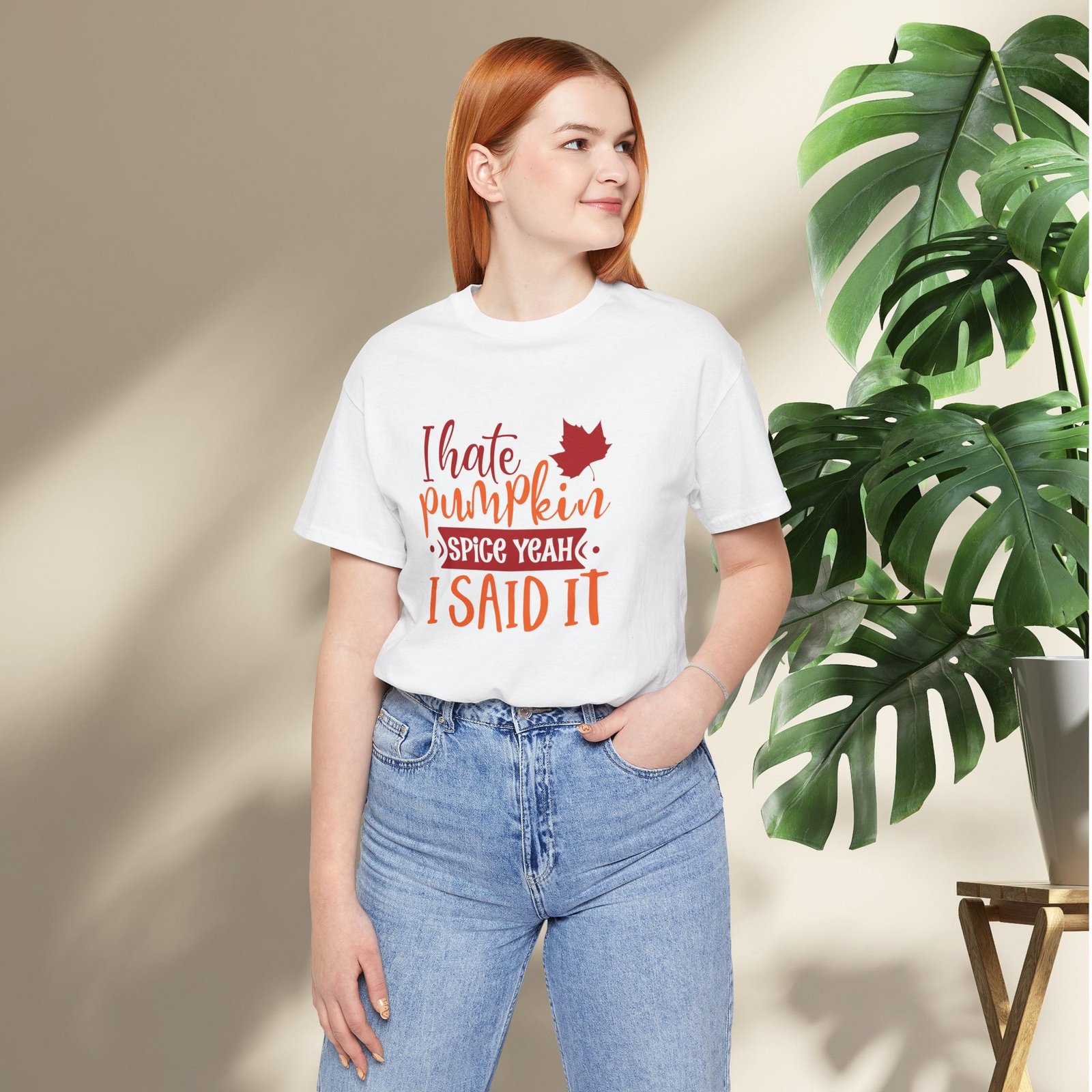 I Hate Pumpkin Spice, Yeah I Said It Unisex T-Shirt - Image 5