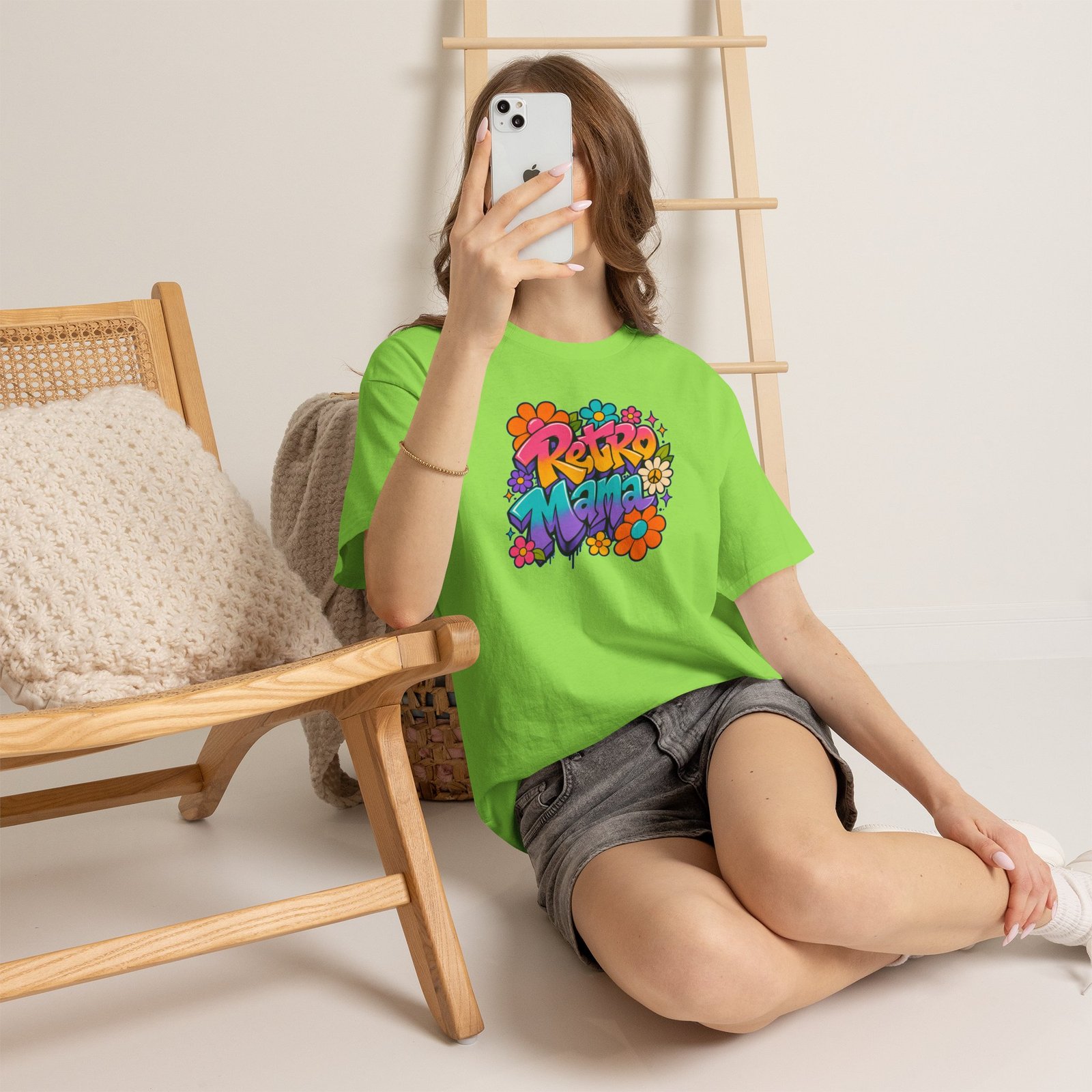 Retro Mama T‑Shirt — 70s Flower Power - Image 37