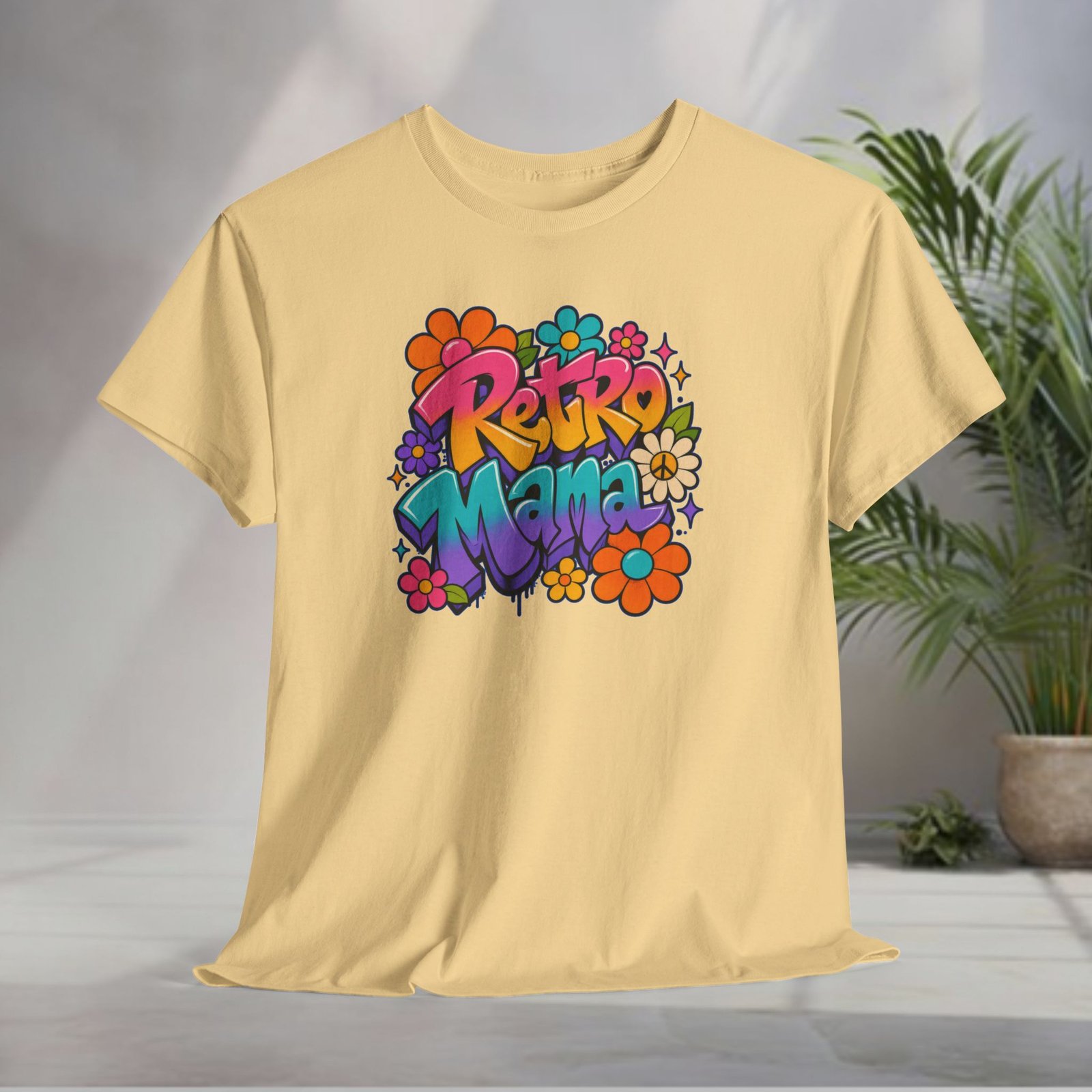 Retro Mama T‑Shirt — 70s Flower Power - Image 25