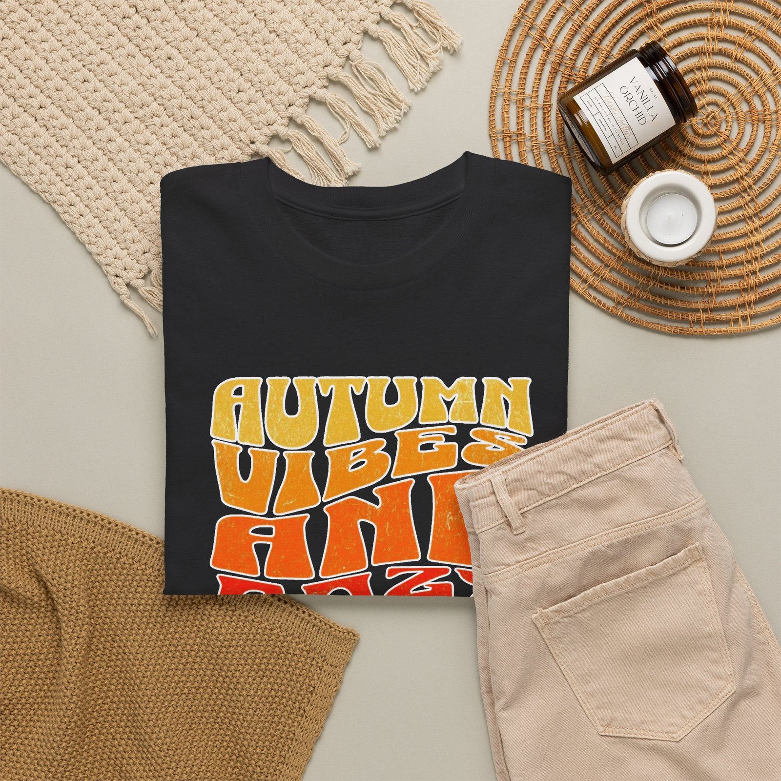 Autumn Vibes Cozy Nights Unisex T-Shirt - Image 11