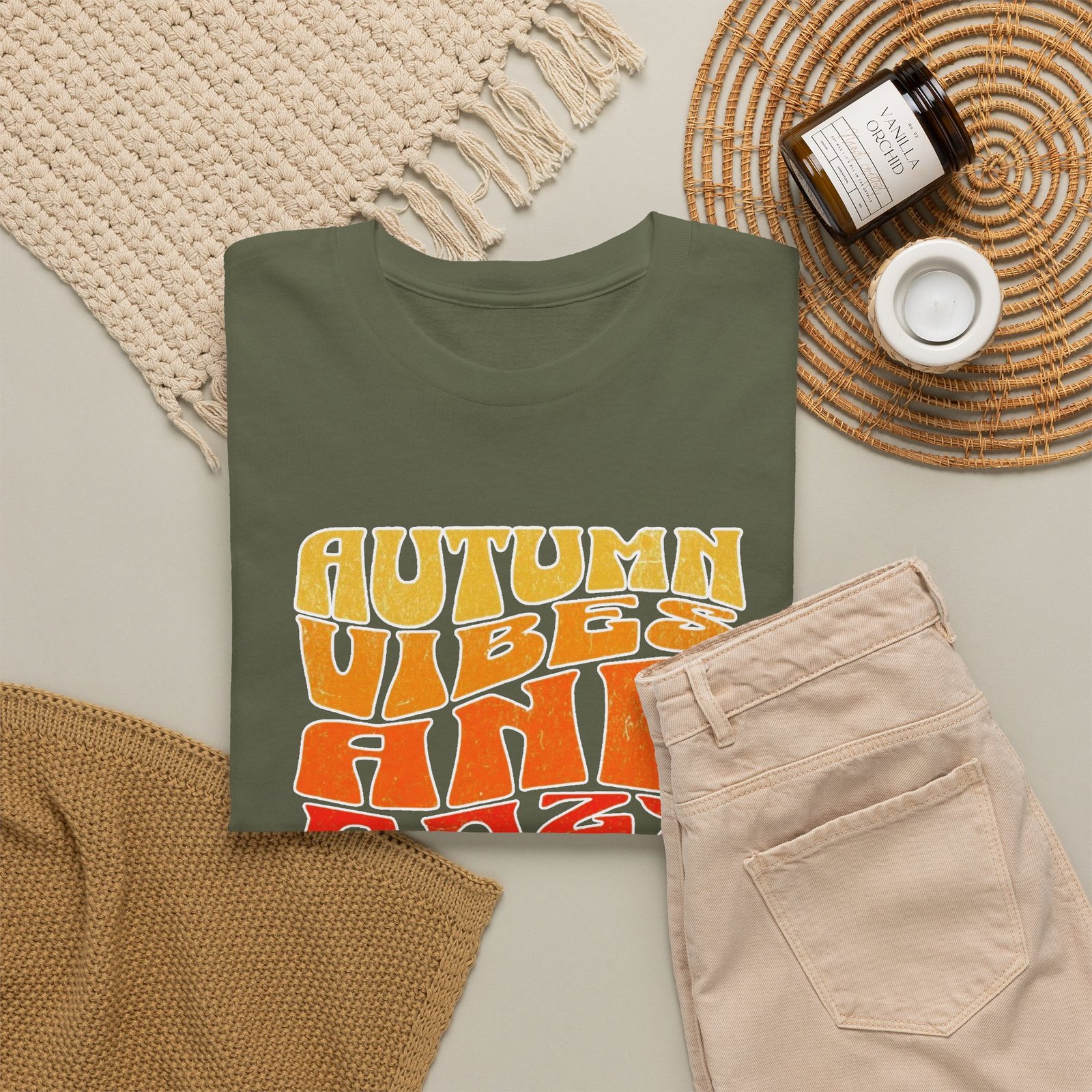 Autumn Vibes Cozy Nights Unisex T-Shirt - Image 27