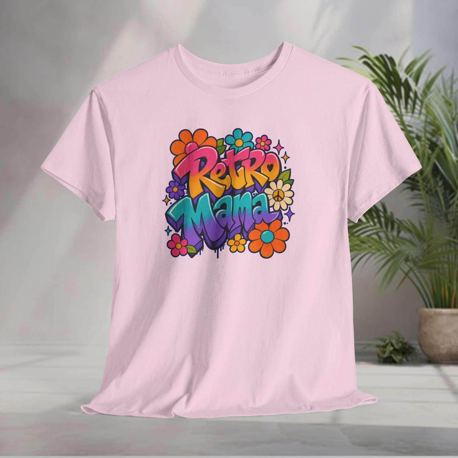 Retro Mama T‑Shirt — 70s Flower Power - Image 53