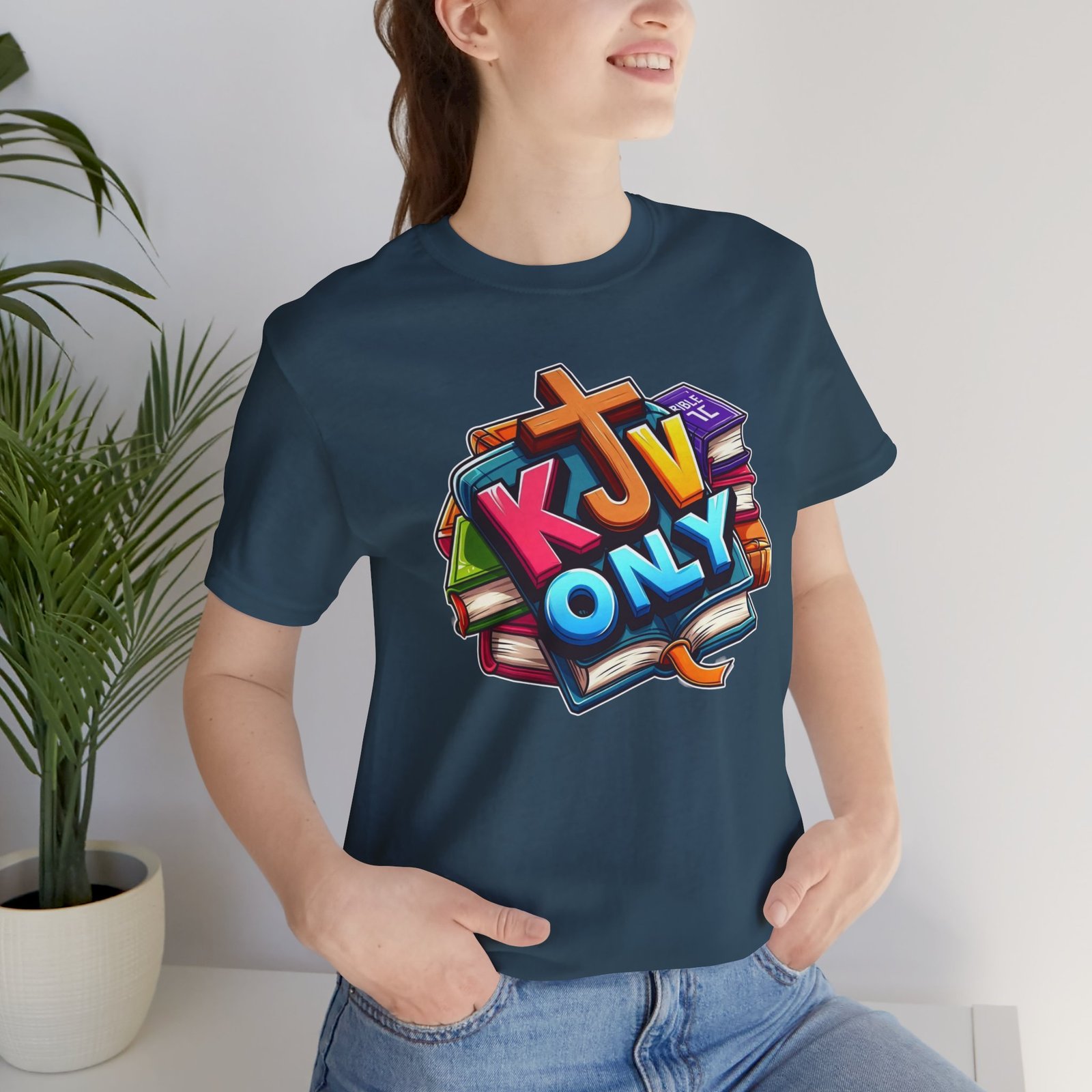 KJV Only - Cross - Bible Unisex T-Shirt - Image 42