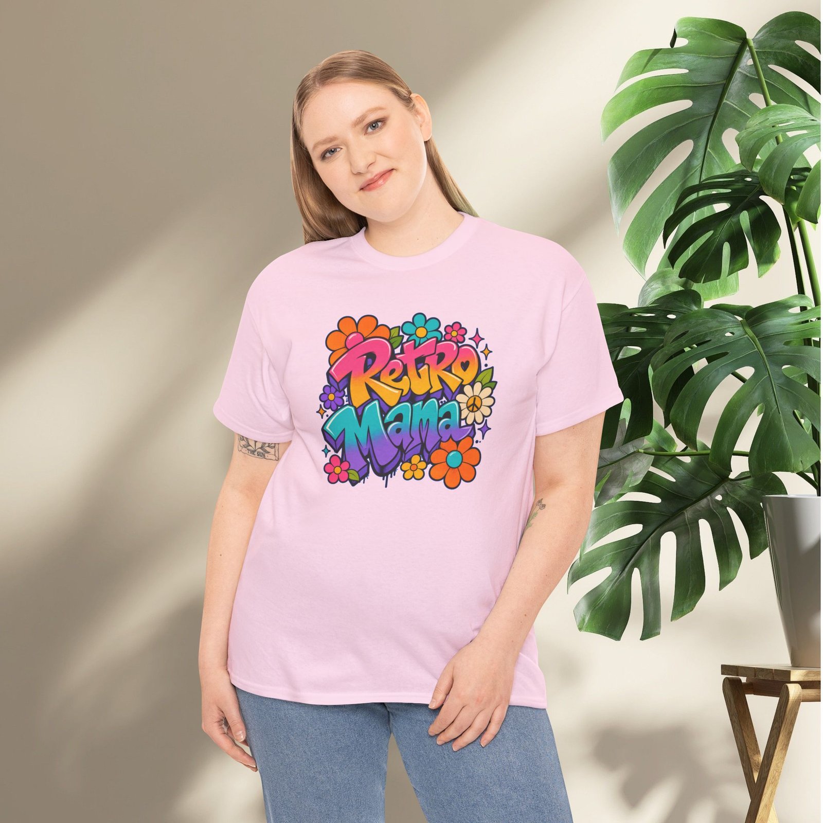 Retro Mama T‑Shirt — 70s Flower Power - Image 55