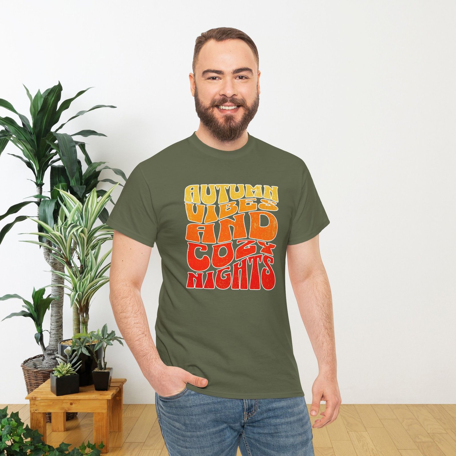 Autumn Vibes Cozy Nights Unisex T-Shirt - Image 31