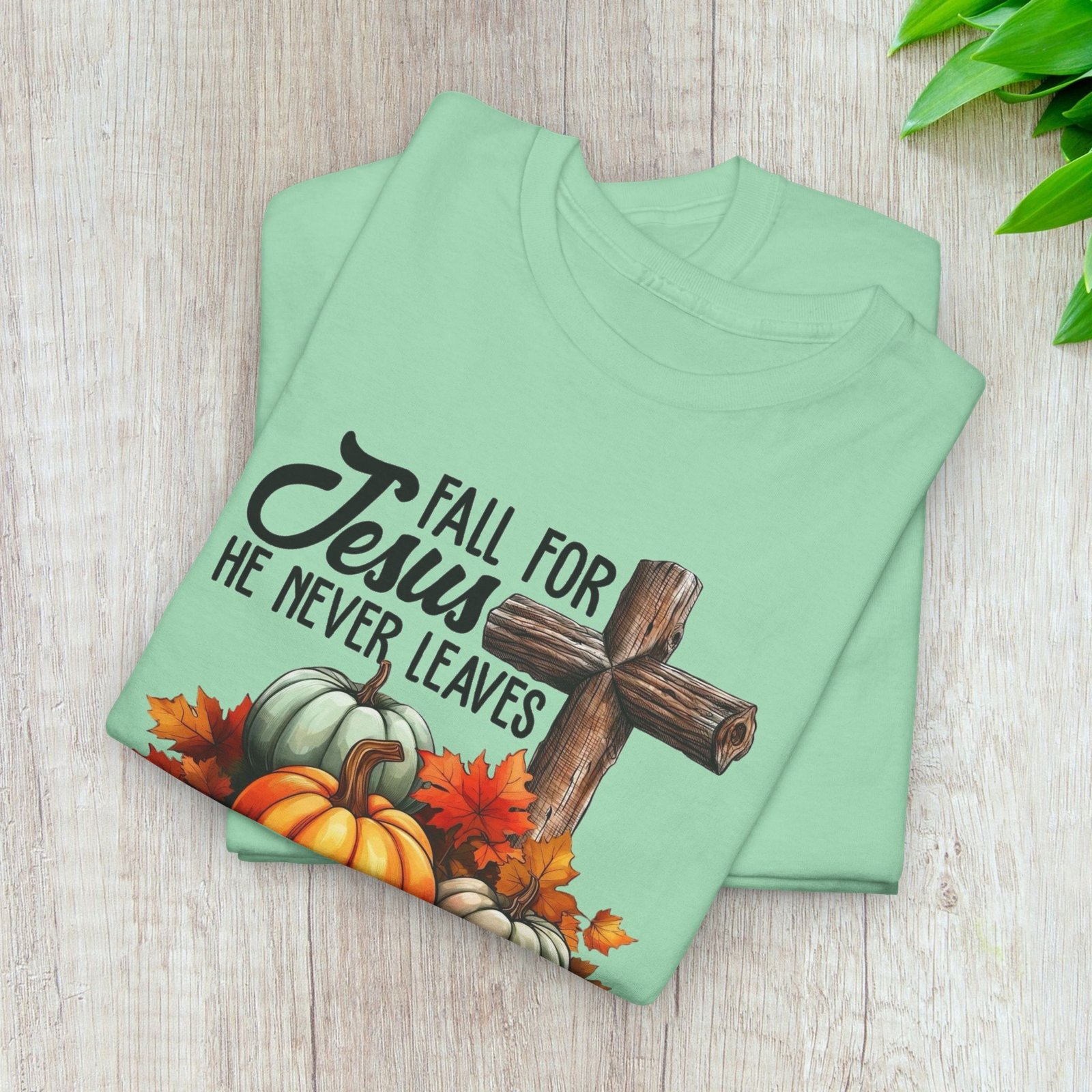 Fall for Jesus  — Pumpkin Cross Christian Unisex T-Shirt - Image 19