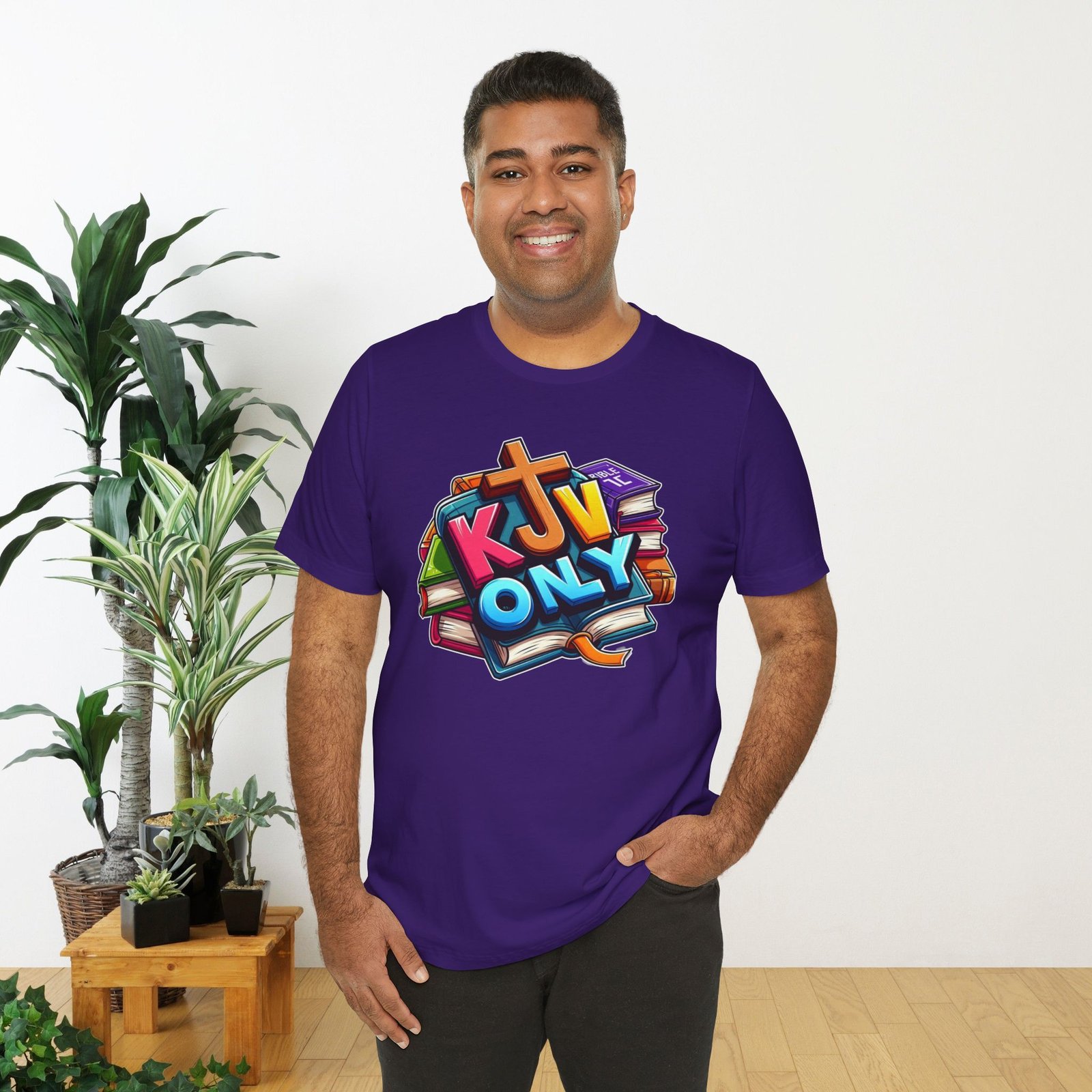 KJV Only - Cross - Bible Unisex T-Shirt - Image 52