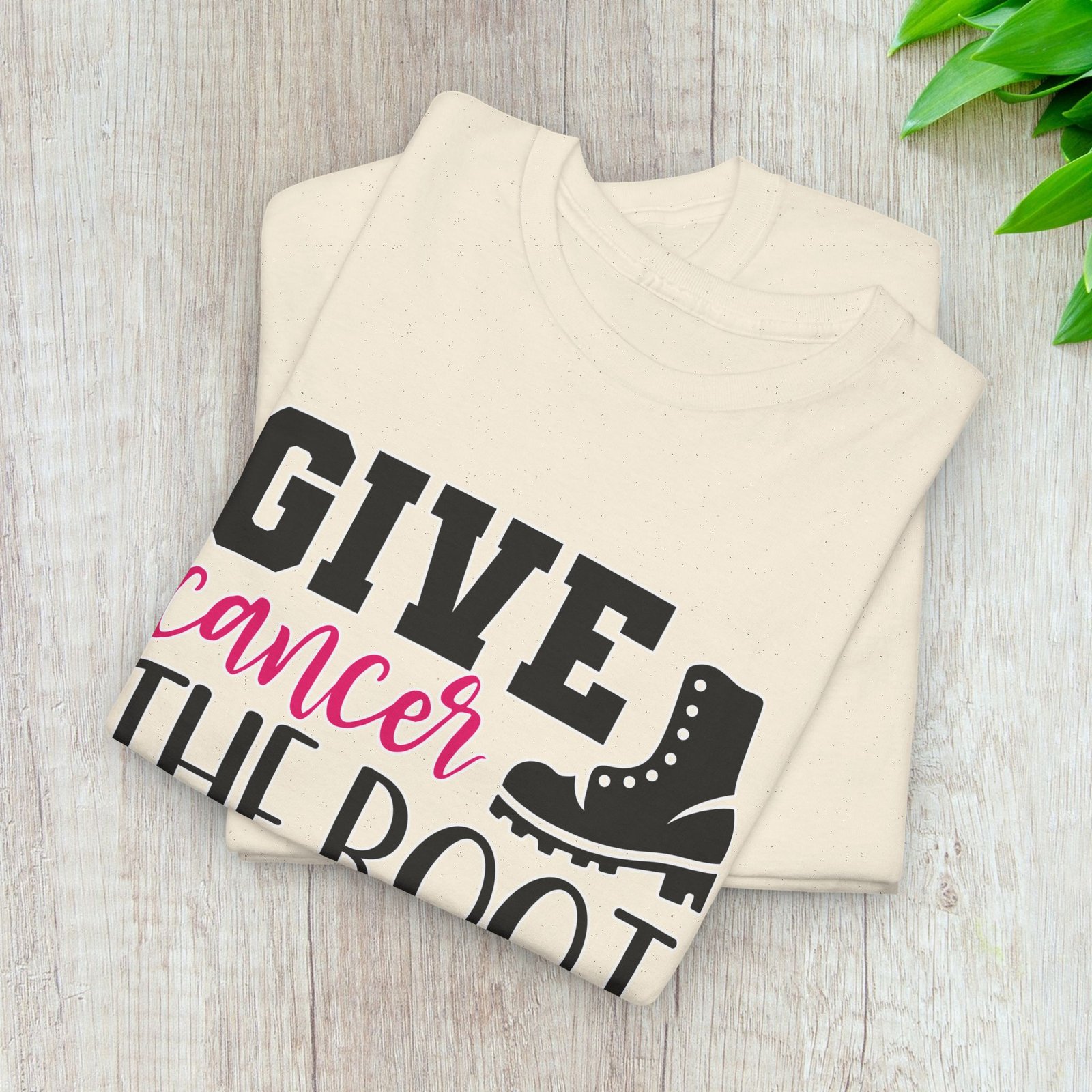 Give Cancer the Boot T-Shirt — Breast Cancer Awareness - Image 16