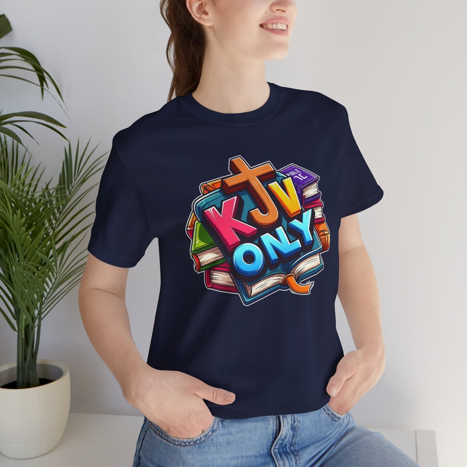KJV Only - Cross - Bible Unisex T-Shirt - Image 48