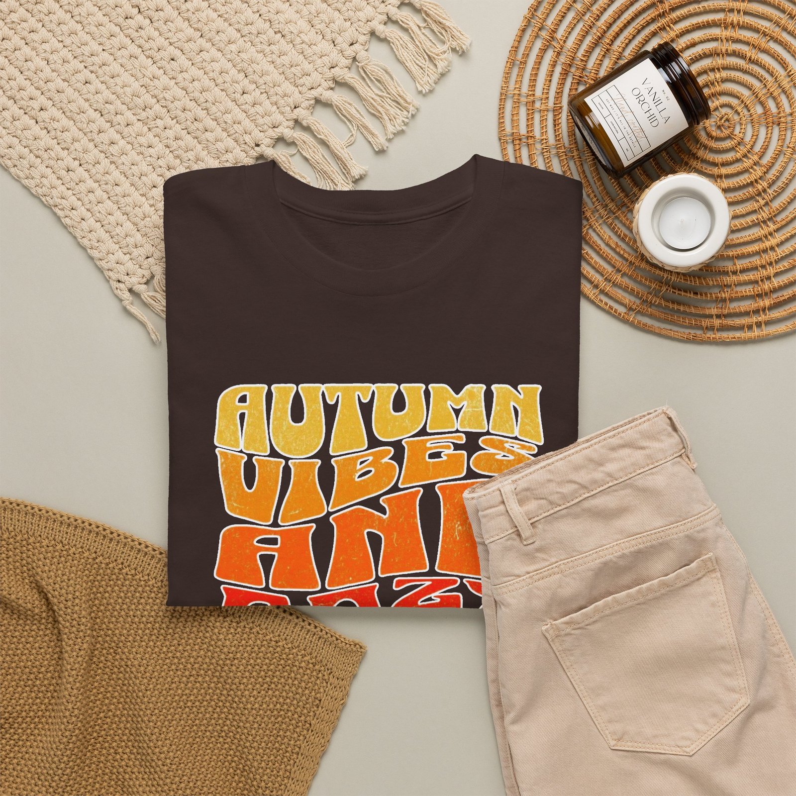 Autumn Vibes Cozy Nights Unisex T-Shirt - Image 19
