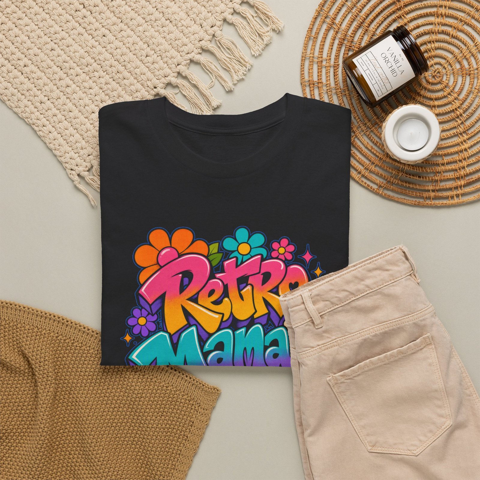 Retro Mama T‑Shirt — 70s Flower Power - Image 17