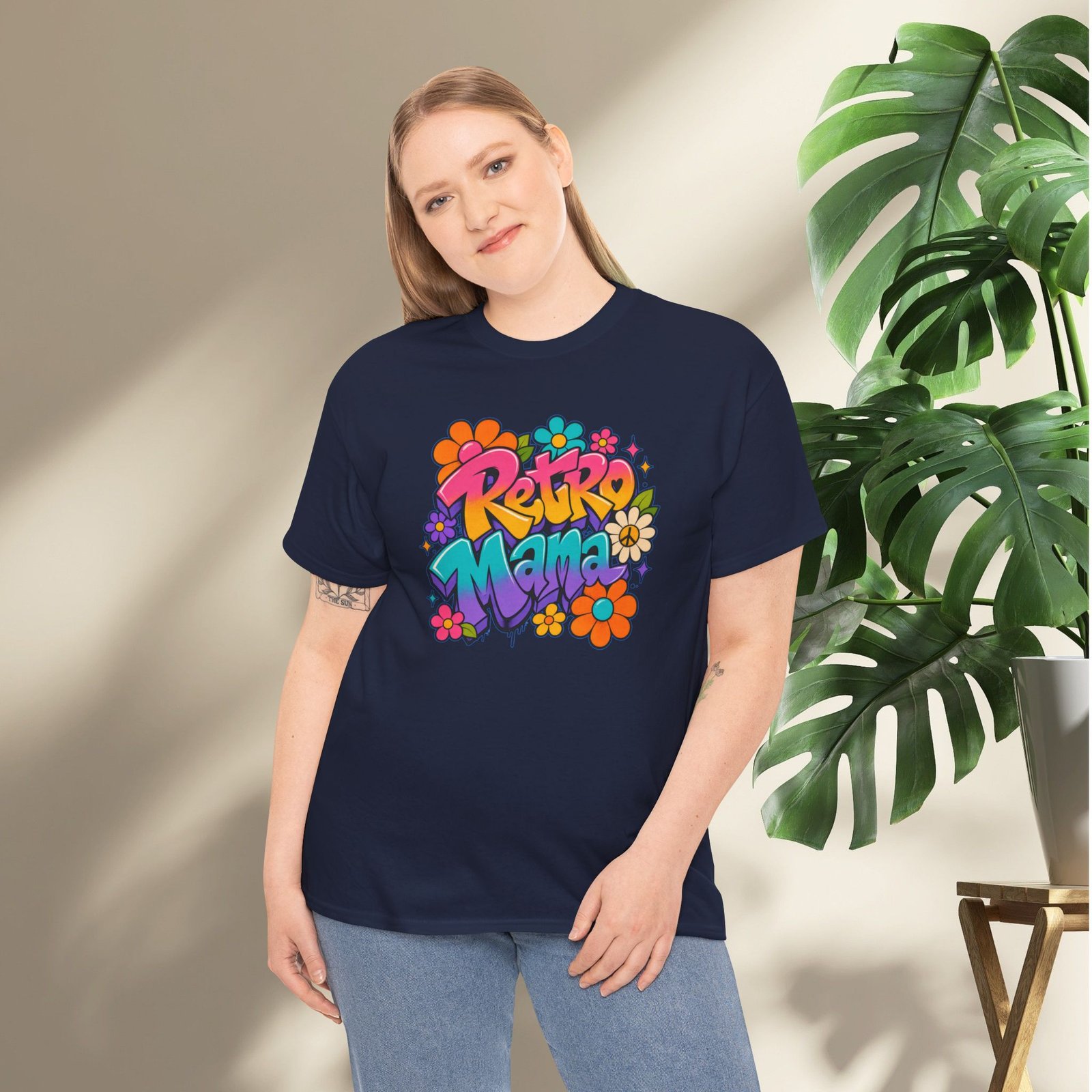 Retro Mama T‑Shirt — 70s Flower Power - Image 6