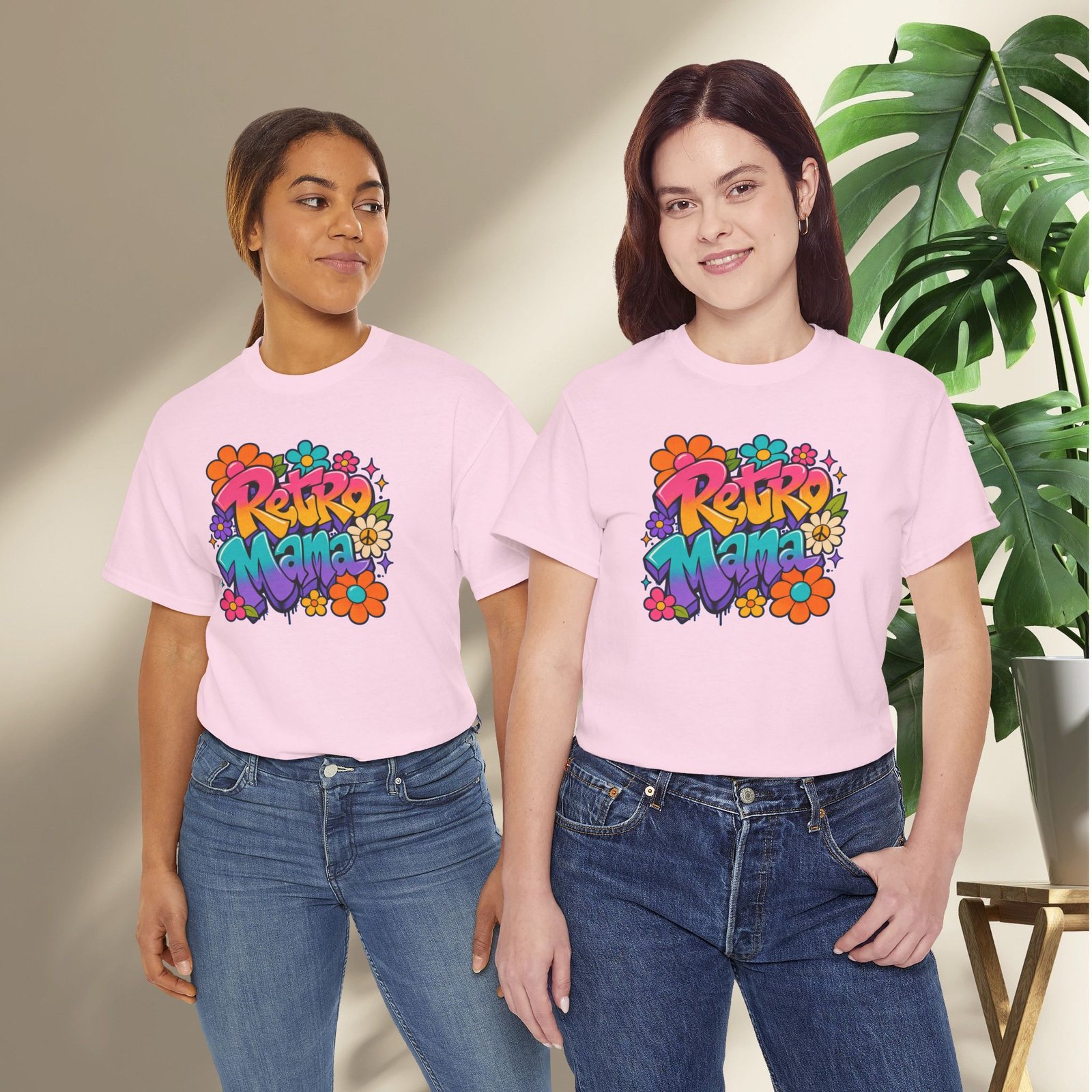 Retro Mama T‑Shirt — 70s Flower Power - Image 57
