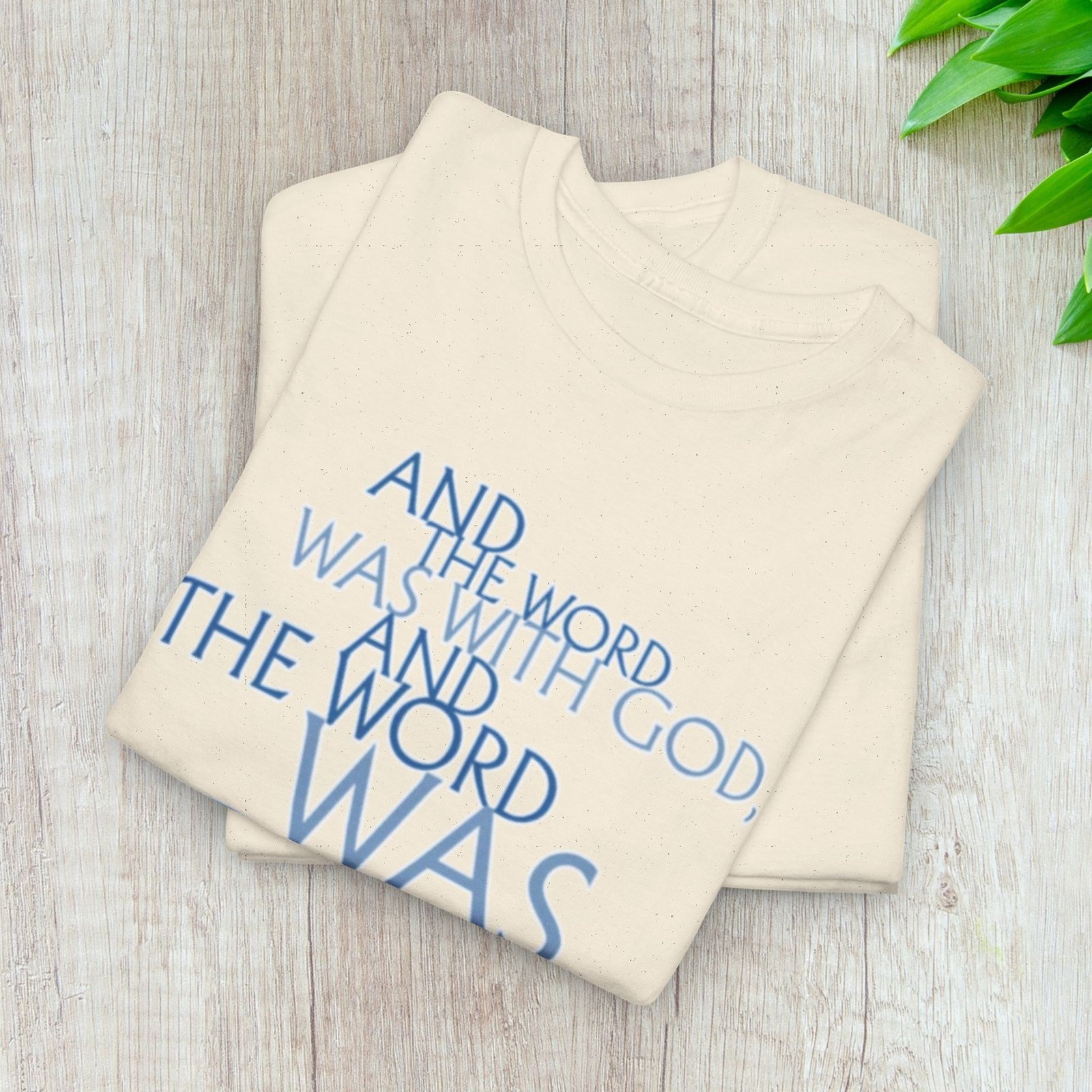 "The Word Was God" John 1:1 Unisex Scripture T-Shirt - Image 3
