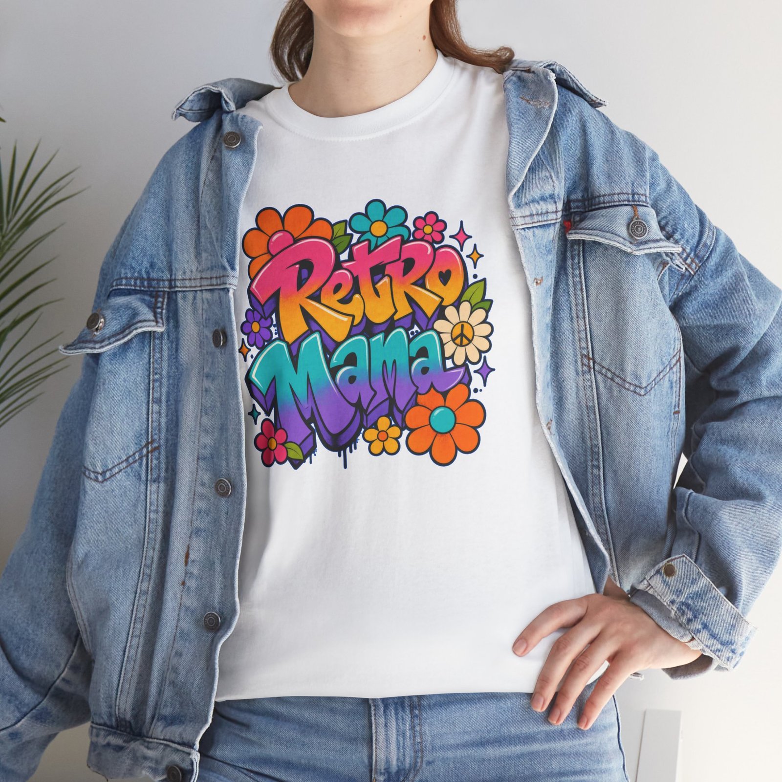 Retro Mama T‑Shirt — 70s Flower Power - Image 13