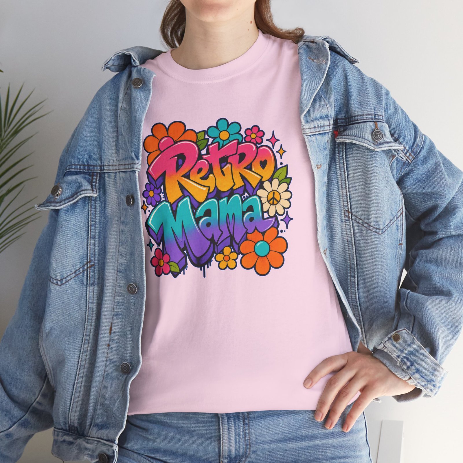 Retro Mama T‑Shirt — 70s Flower Power - Image 56