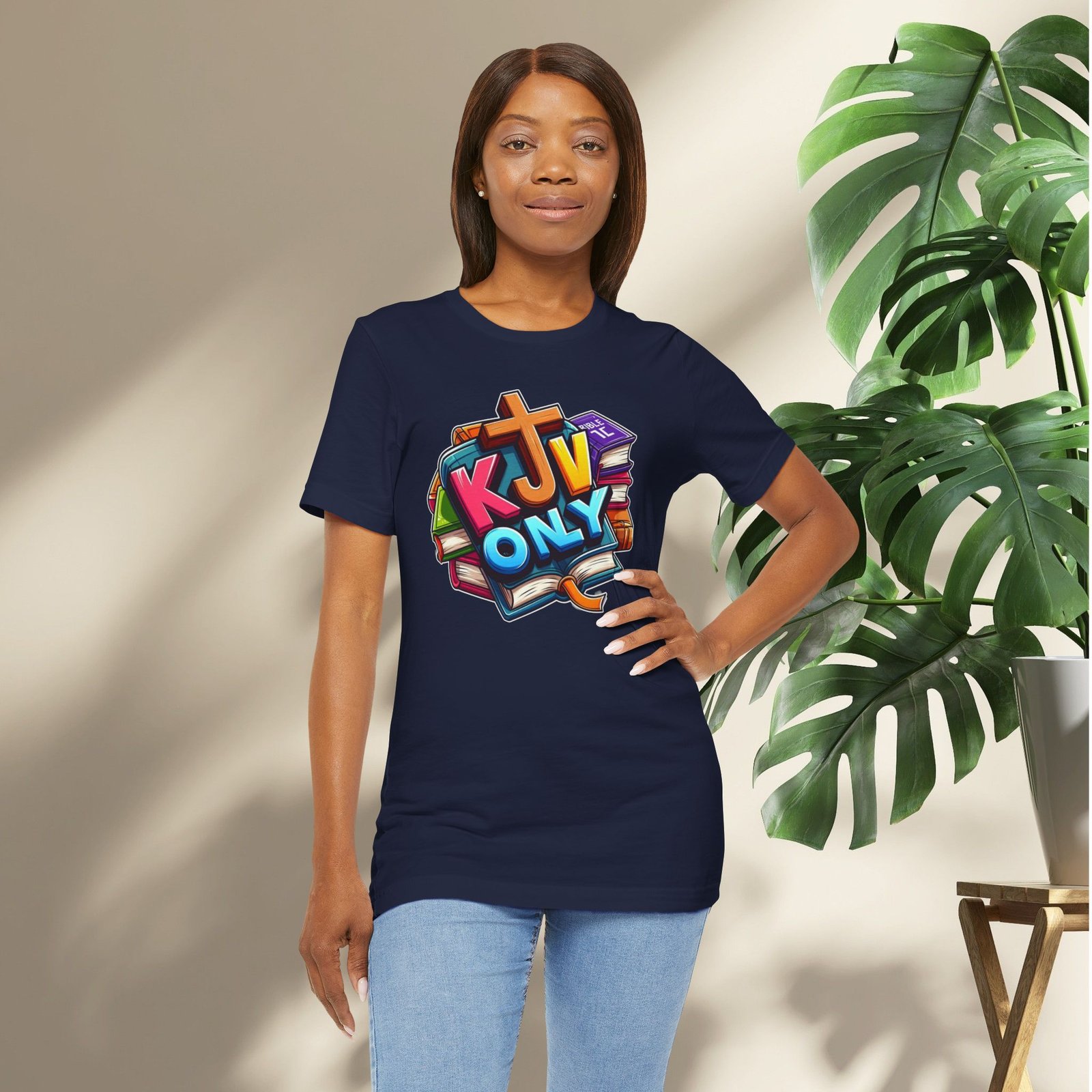 KJV Only - Cross - Bible Unisex T-Shirt - Image 47