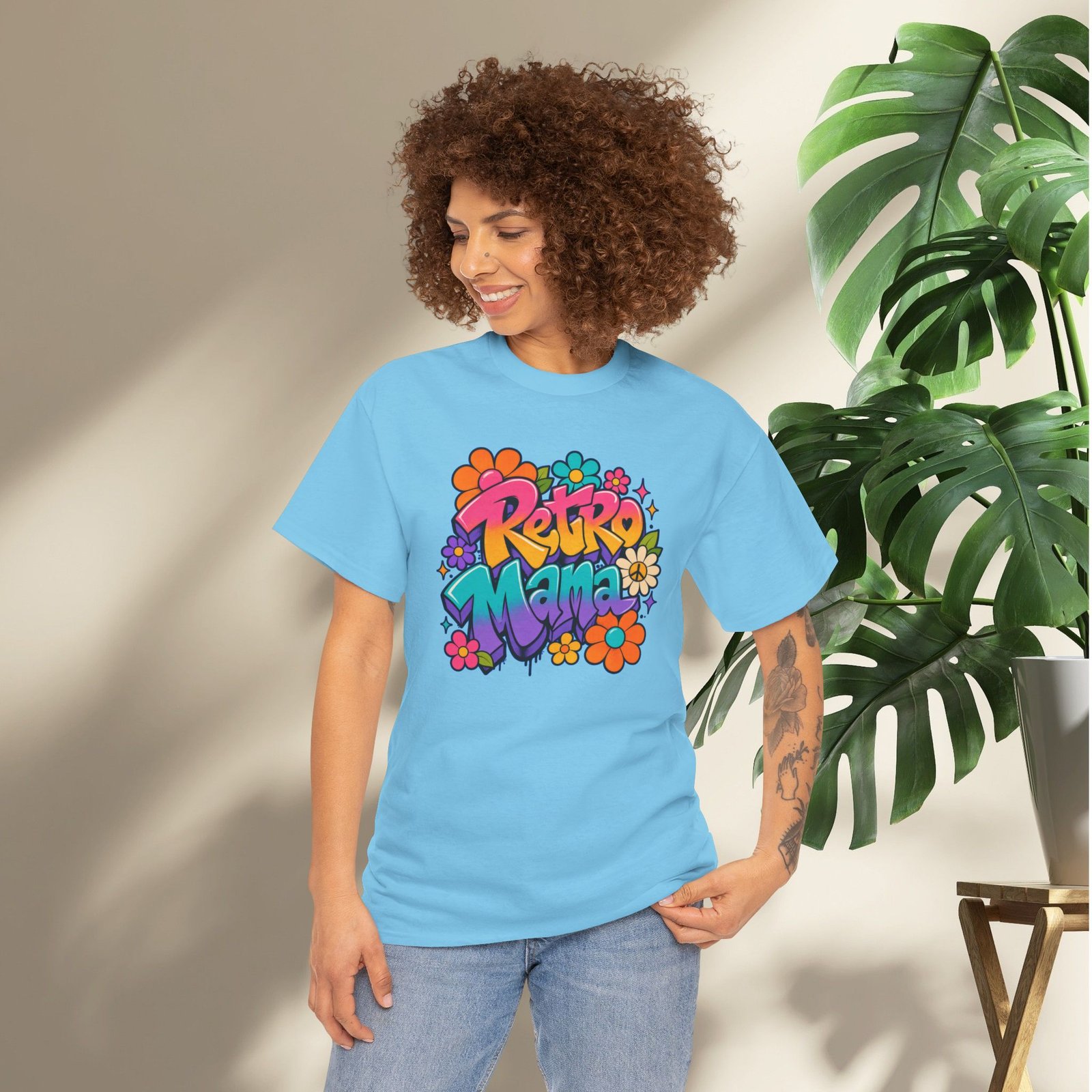 Retro Mama T‑Shirt — 70s Flower Power - Image 47