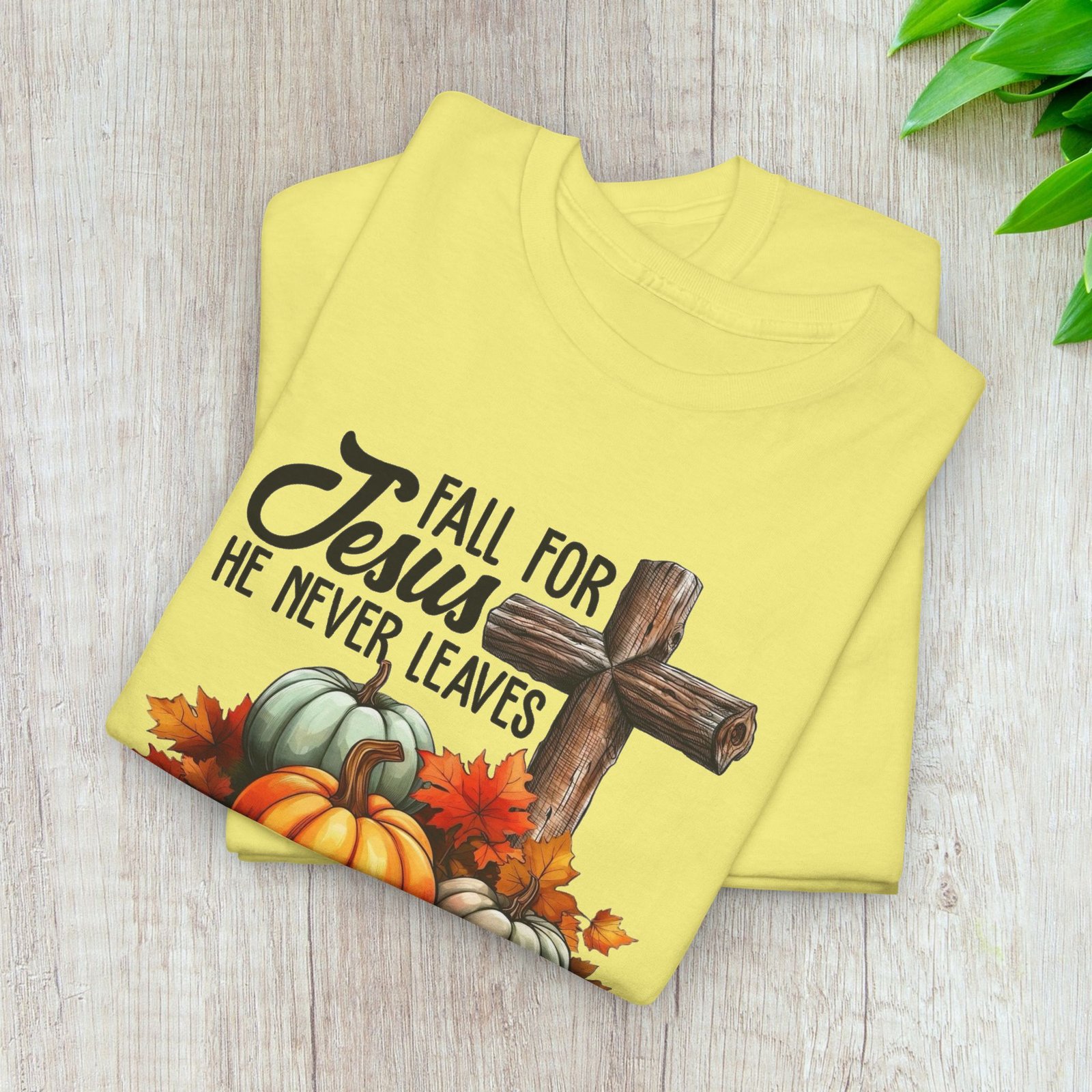 Fall for Jesus  — Pumpkin Cross Christian Unisex T-Shirt - Image 13
