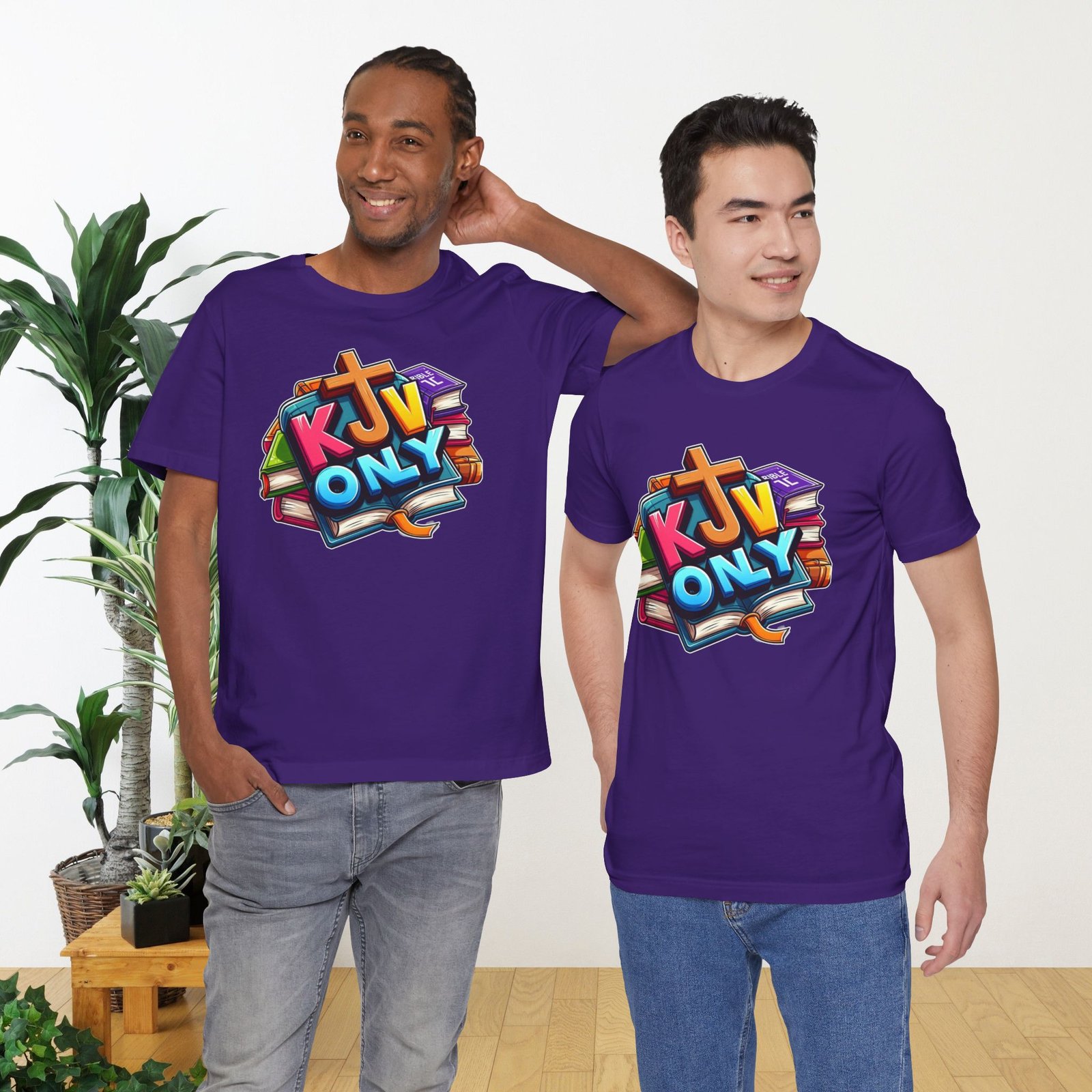 KJV Only - Cross - Bible Unisex T-Shirt - Image 55