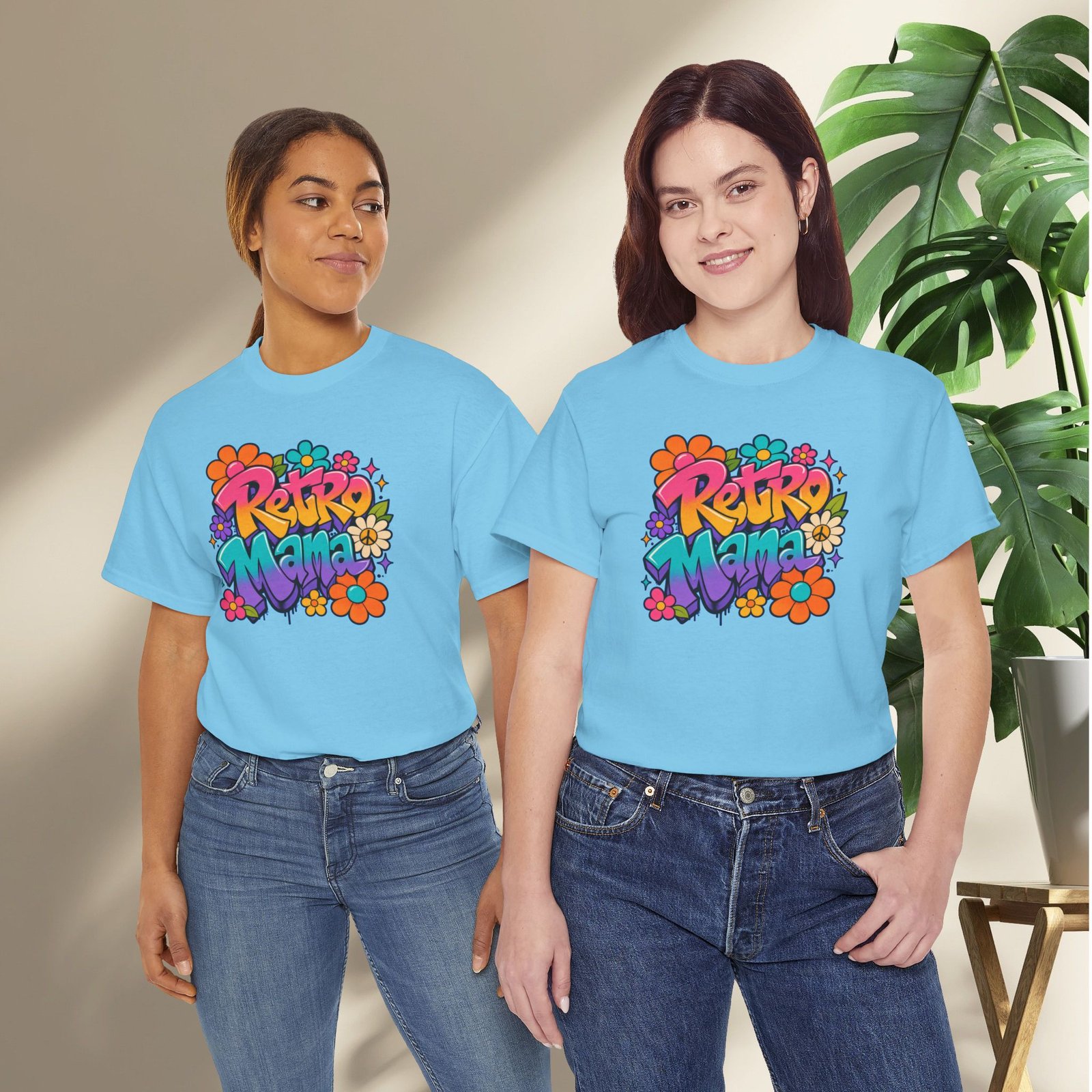 Retro Mama T‑Shirt — 70s Flower Power - Image 50