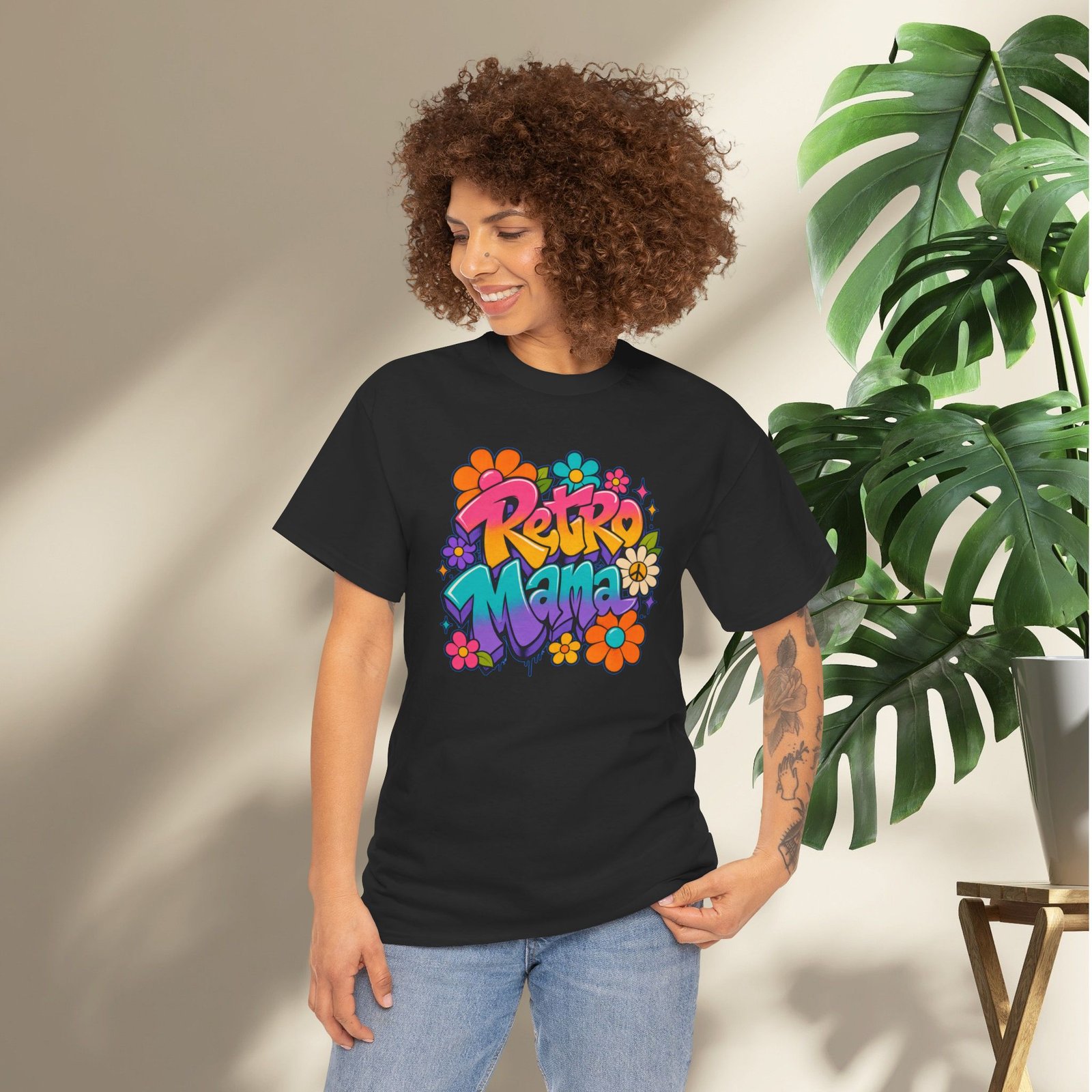 Retro Mama T‑Shirt — 70s Flower Power - Image 19