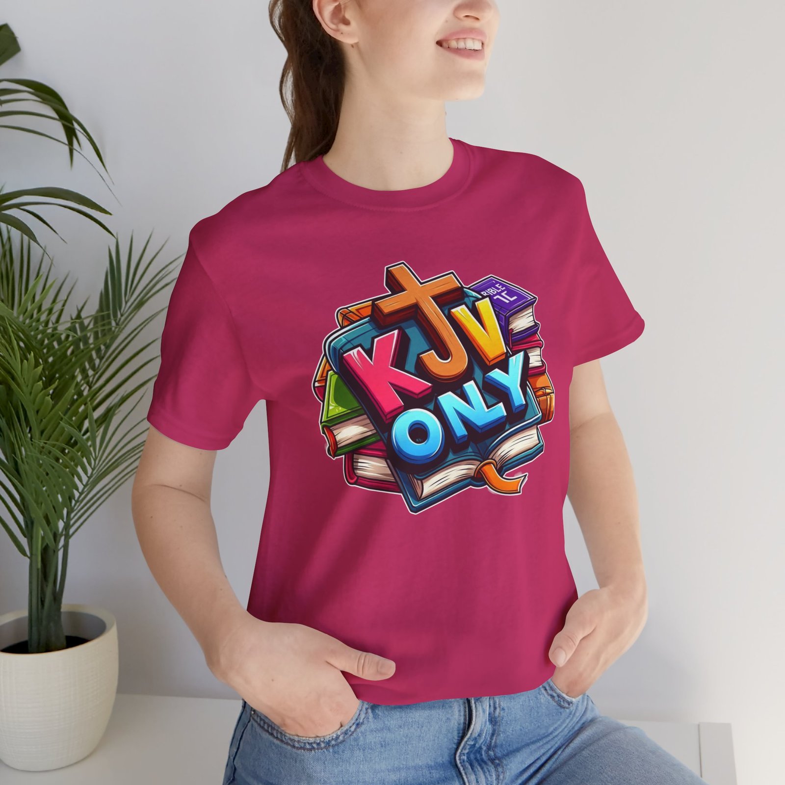 KJV Only - Cross - Bible Unisex T-Shirt - Image 60