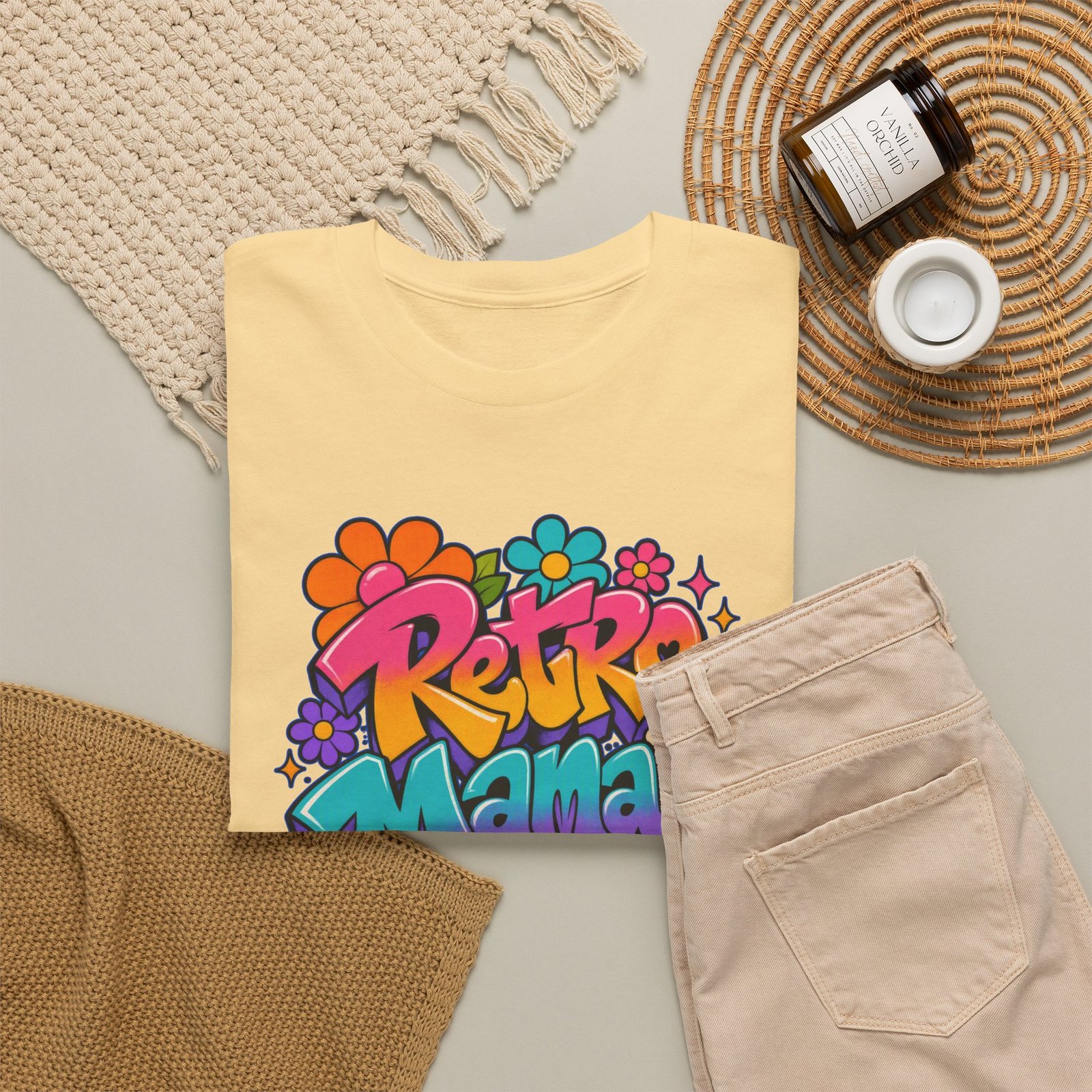 Retro Mama T‑Shirt — 70s Flower Power - Image 24