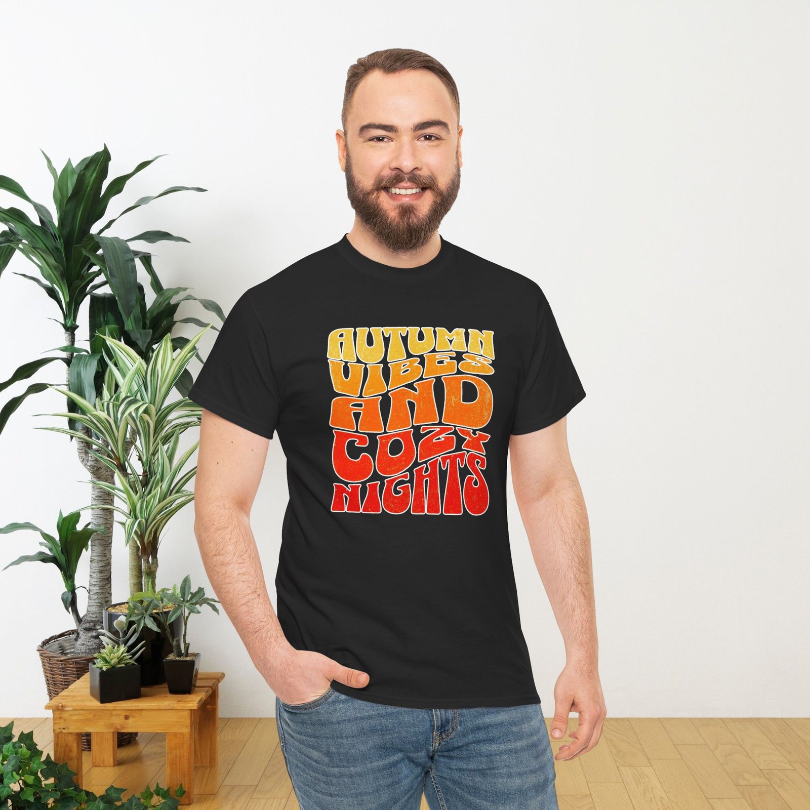 Autumn Vibes Cozy Nights Unisex T-Shirt - Image 15