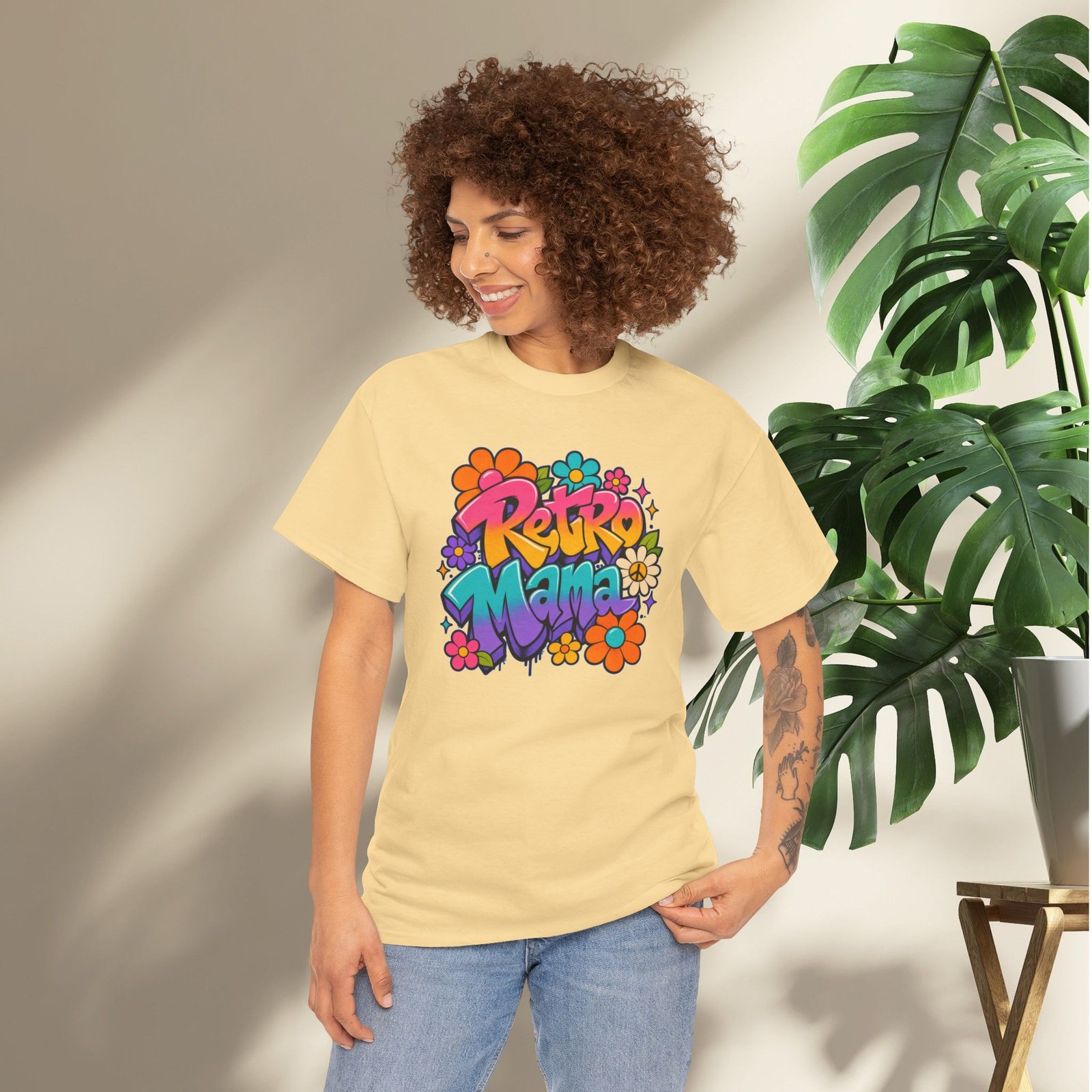 Retro Mama T‑Shirt — 70s Flower Power - Image 26