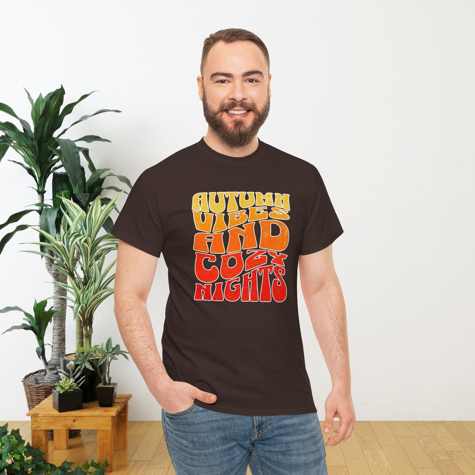 Autumn Vibes Cozy Nights Unisex T-Shirt - Image 23