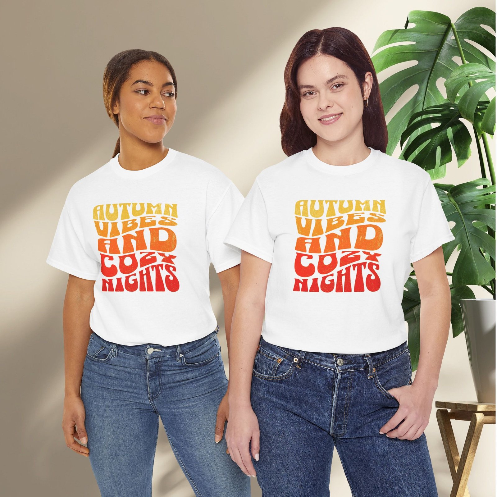 Autumn Vibes Cozy Nights Unisex T-Shirt - Image 8