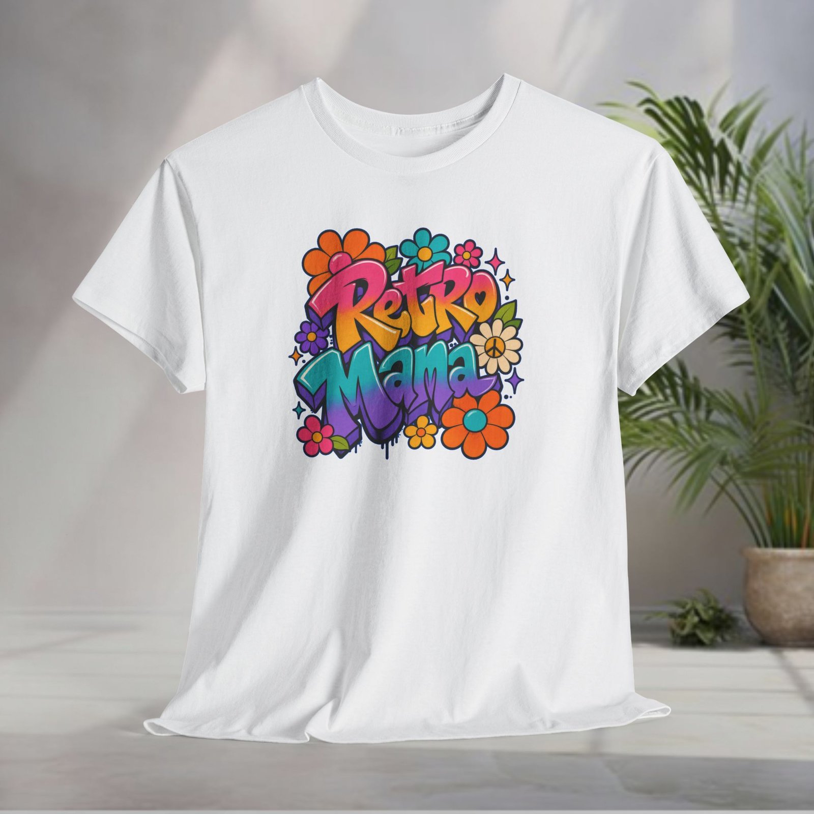 Retro Mama T‑Shirt — 70s Flower Power - Image 10
