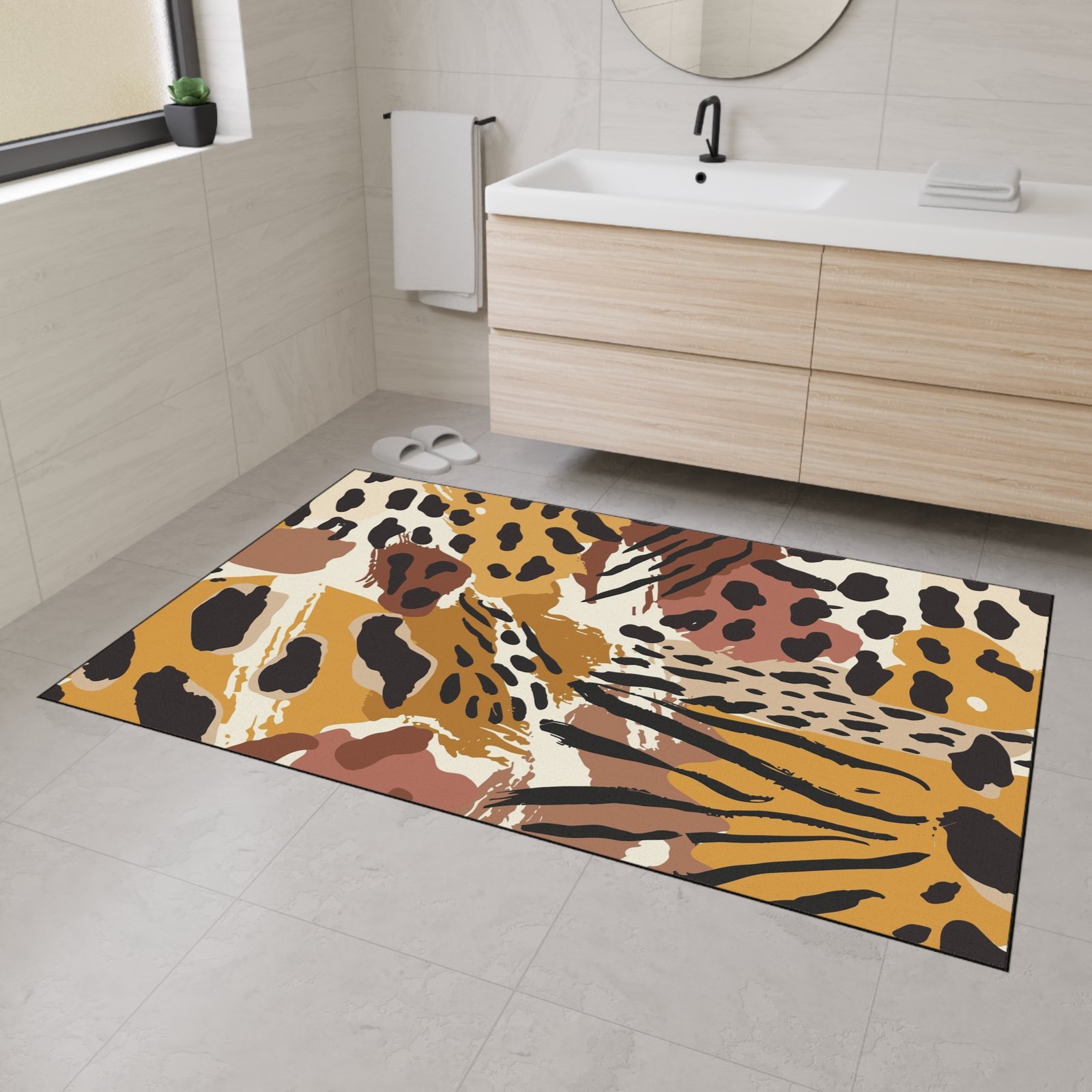 Animal Print Heavy-Duty Floor Mat — Slip-Resistant Entrance Rug - Image 4